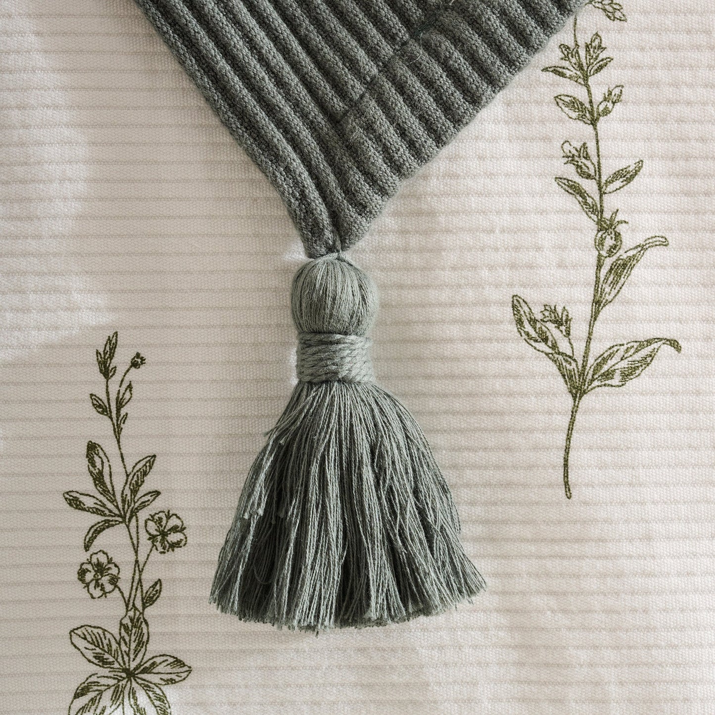 Throw Blanket | Cotton Bamboo Cord Rib | | Corn Row