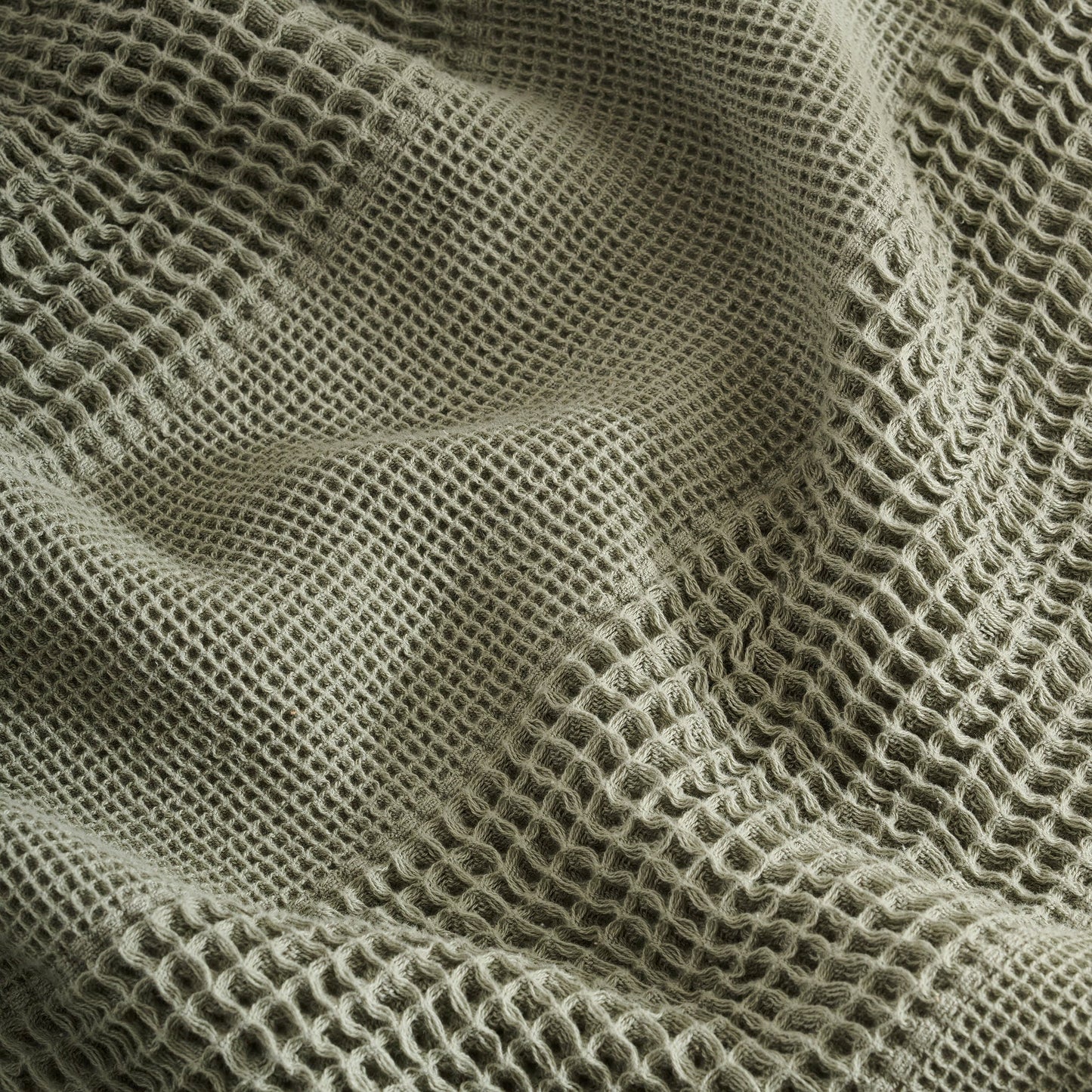 Throw Blanket | Cotton Waffle Thick Tassels