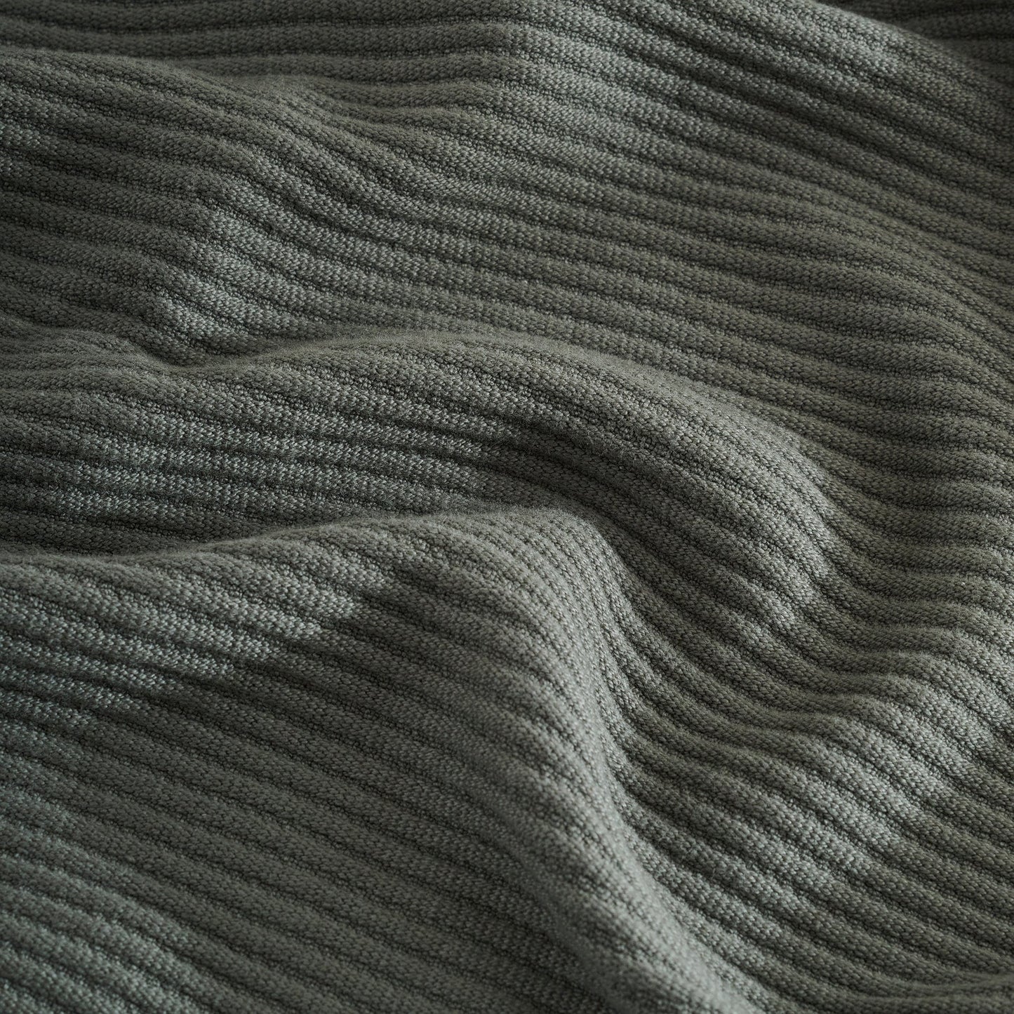 Throw Blanket | Cotton Bamboo Cord Rib | | Corn Row