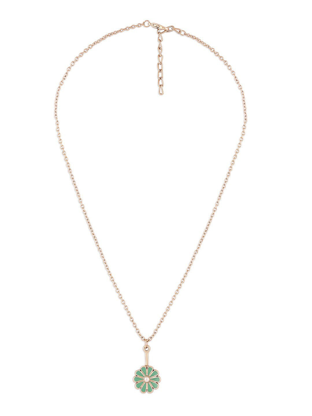Gold Plated Pearl Studded Chain – Fashion Necklace – Alloy with Pearls – 26 cm
