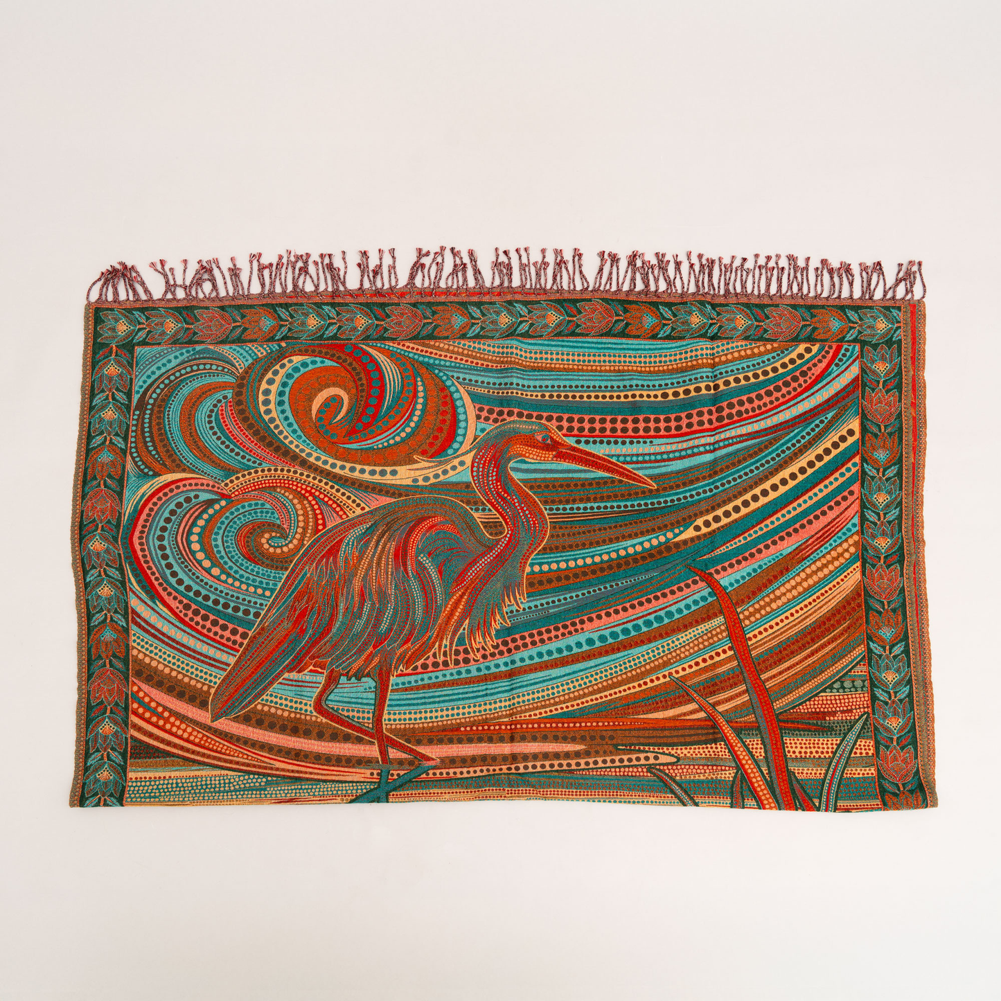 Wings Of Eternity Throw Green 125cm x 175cm