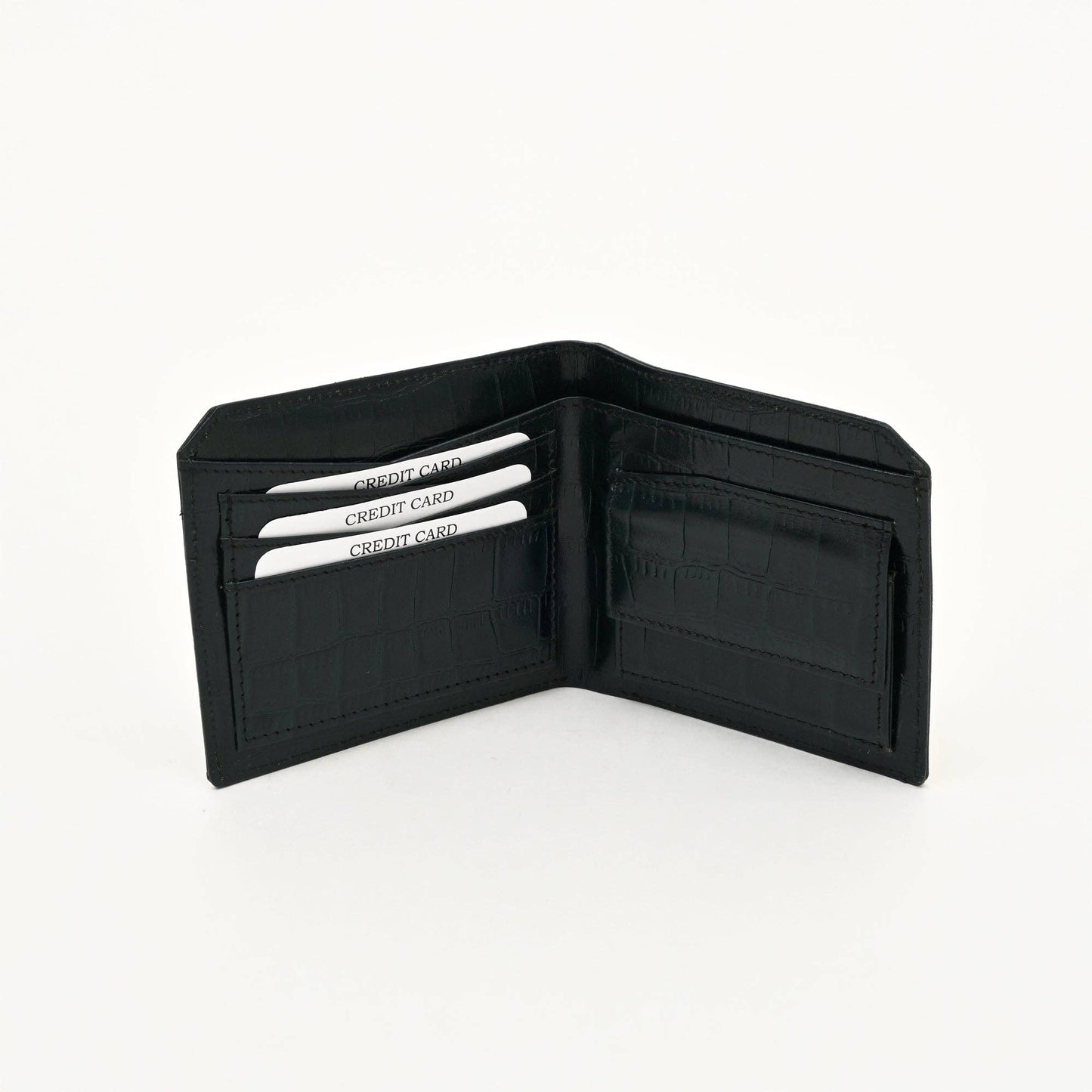 Premium Green Leather Wallet – Slim, Elegant, Functional