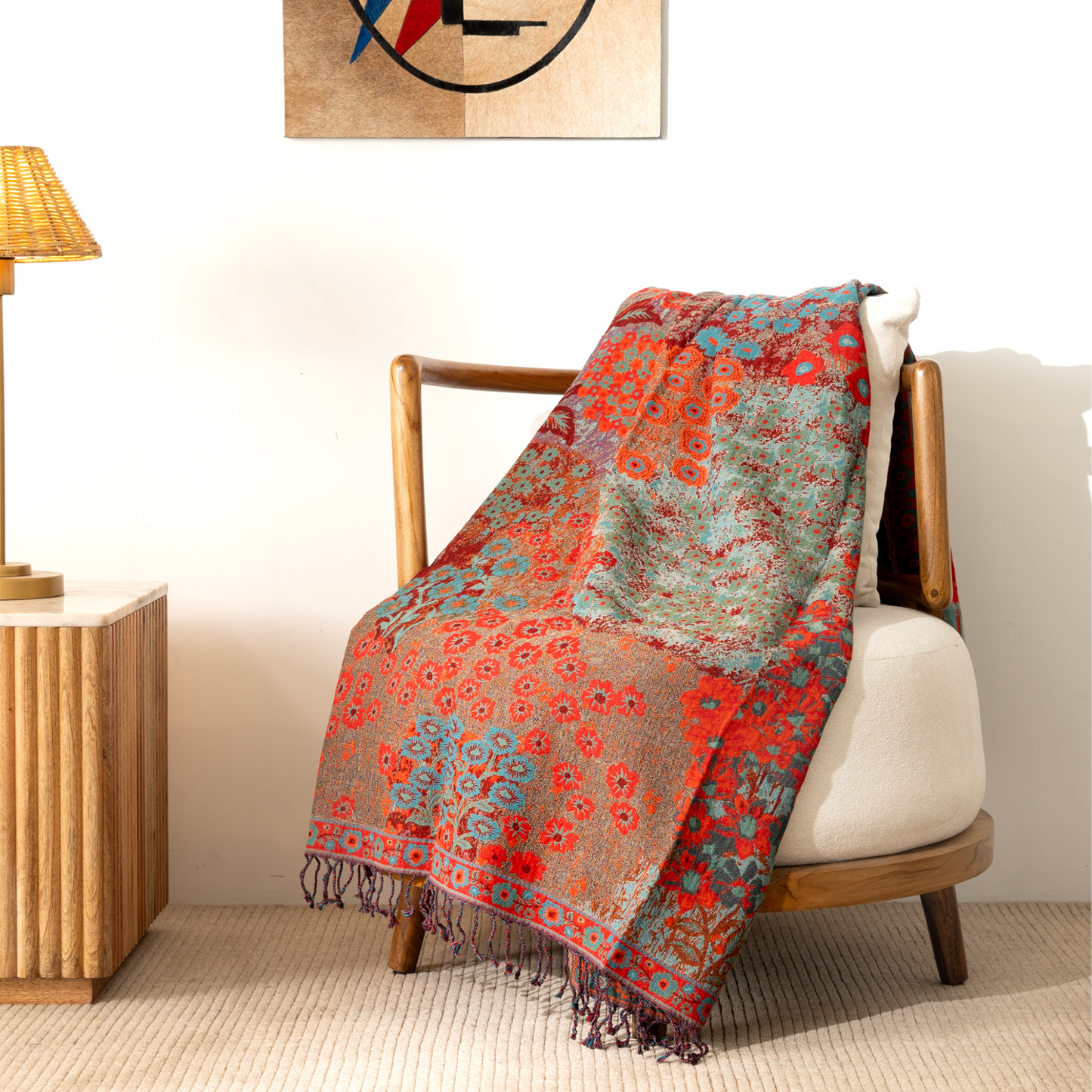 Valley Of Blooms Throw-2 125cm x 175cm