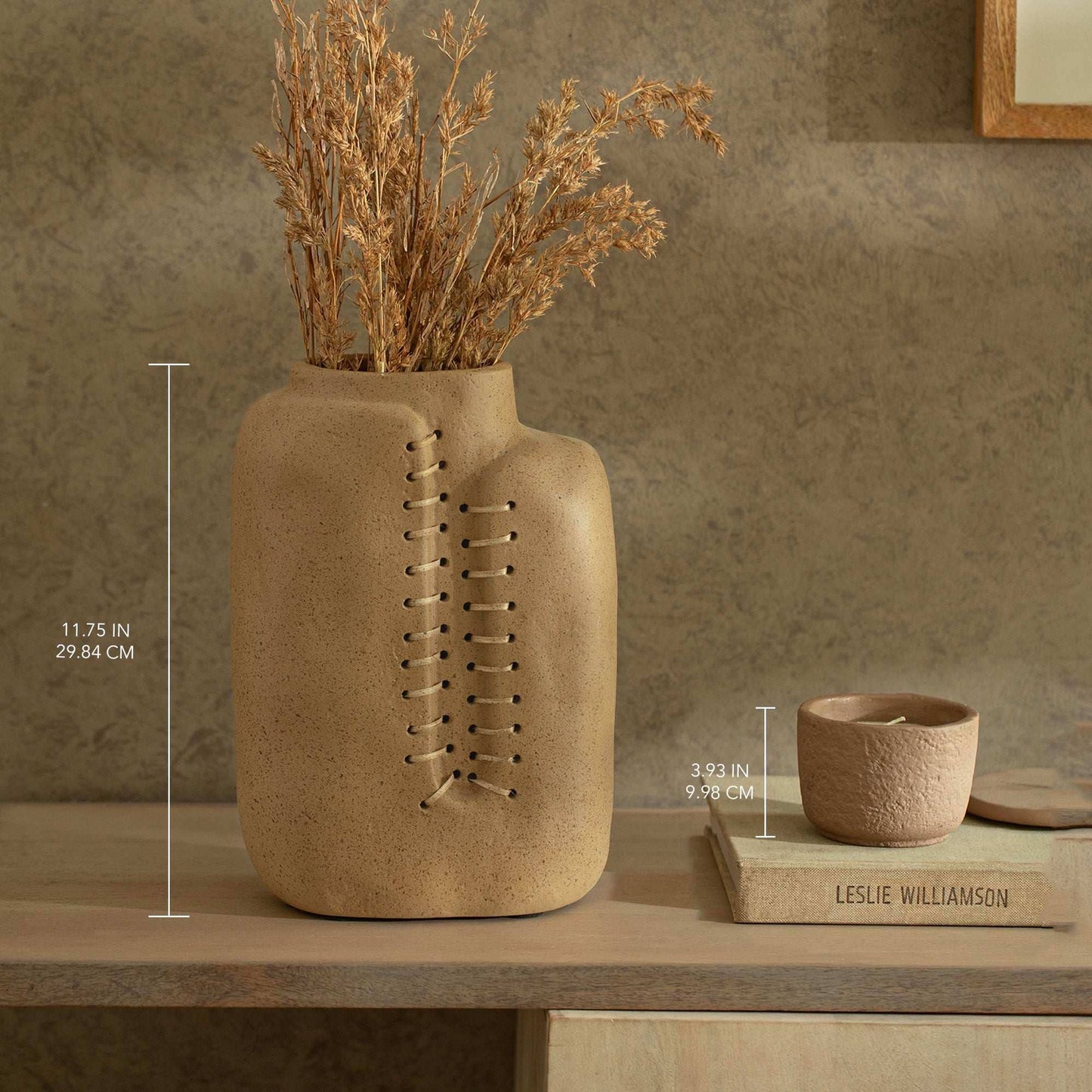 Niraan Handcrafted Ecomix Cane Vase