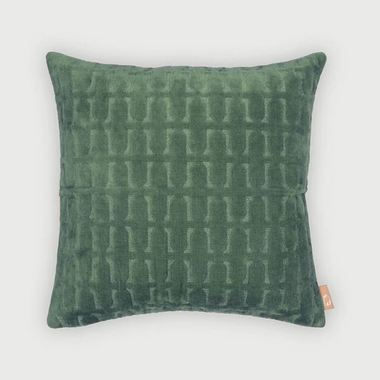 Twig Eucalyptus Embroidered Velvet Cushion Cover SanctuaryLiving