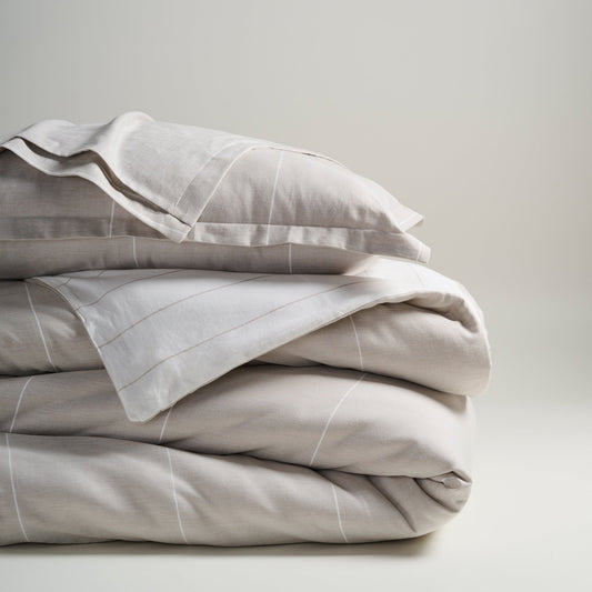 Comforter | Cotton Bamboo Chambray | Double & Single Size  | With 2 Pillow Shams