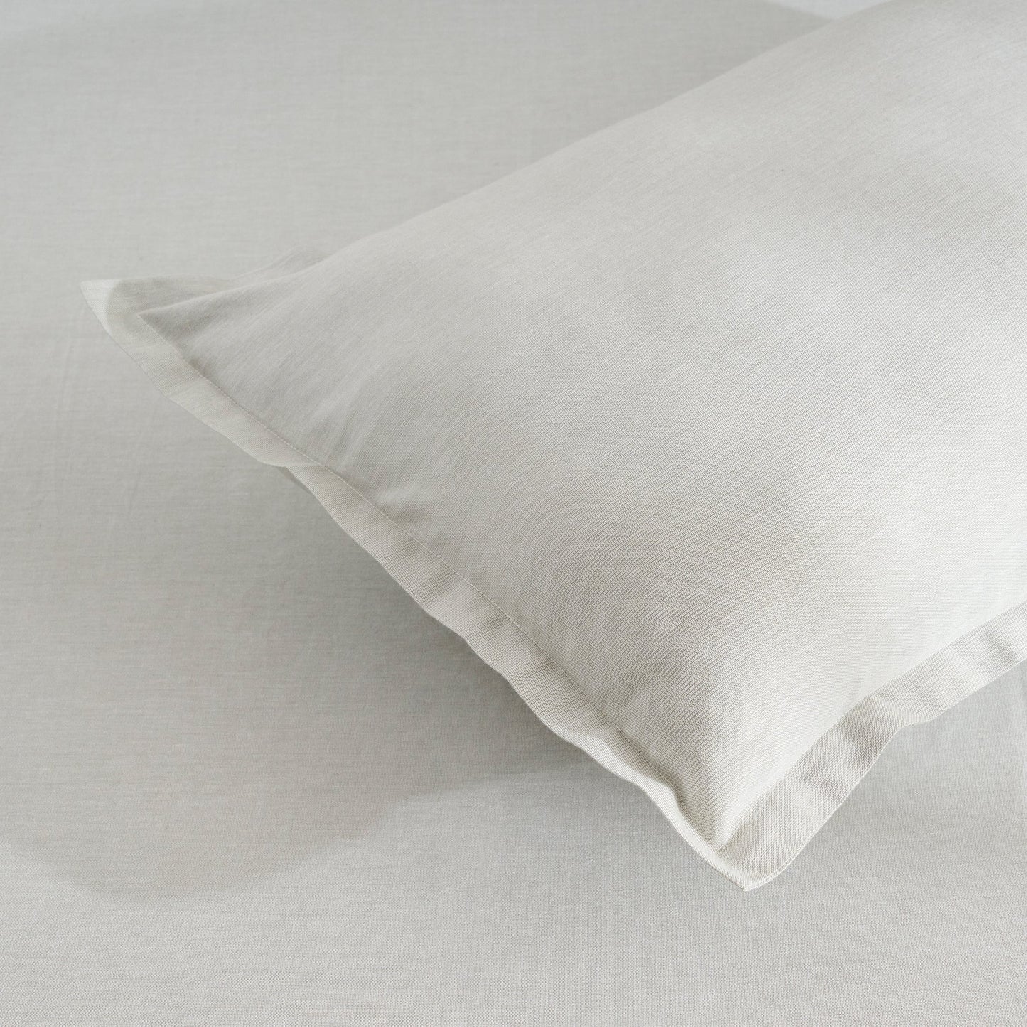 Bedsheet | Cotton Bamboo Chambray | Sage, With 2 Pillow Shams