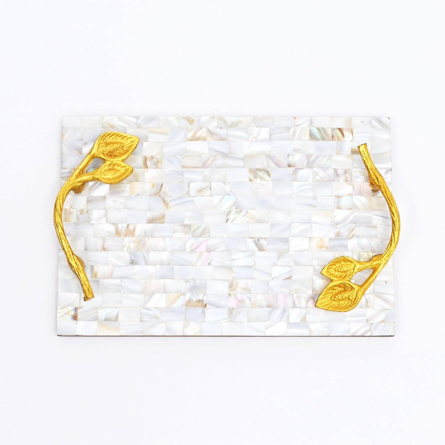 Mother of Pearl Resin Decorative Tray - Luxury Serving Tray