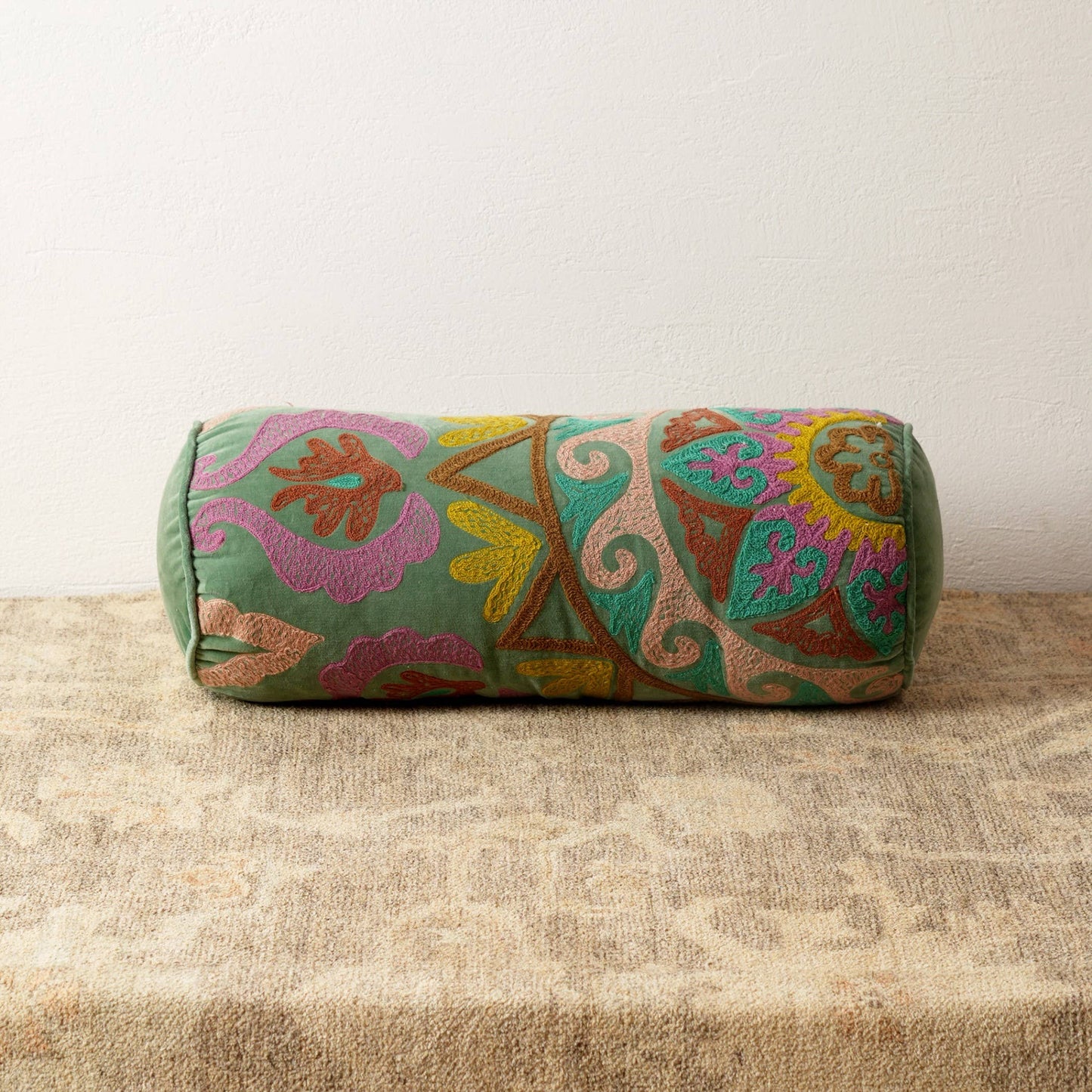 Suzani Embroidered Bolster