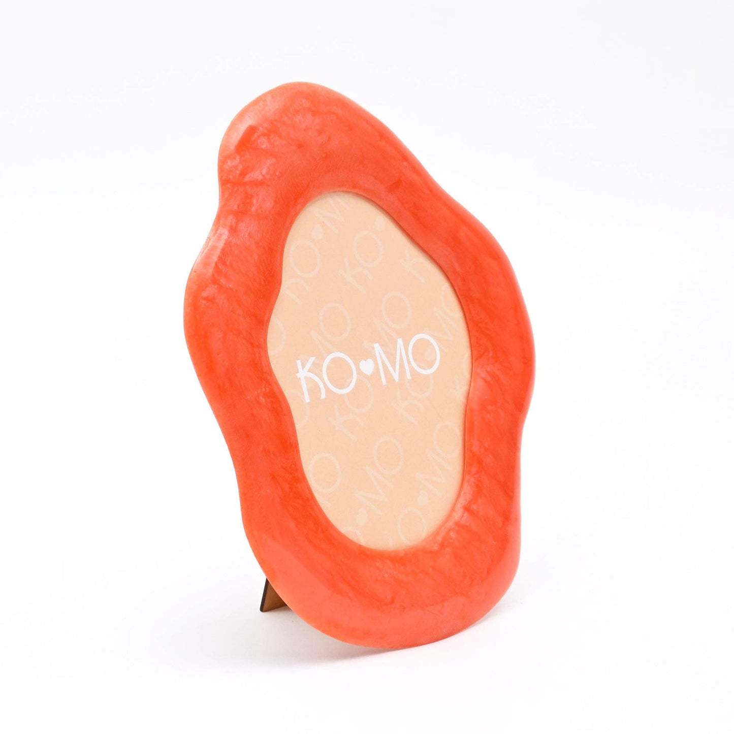 Orange Organic Resin Photo Frame 5x7 Inch Modern Décor