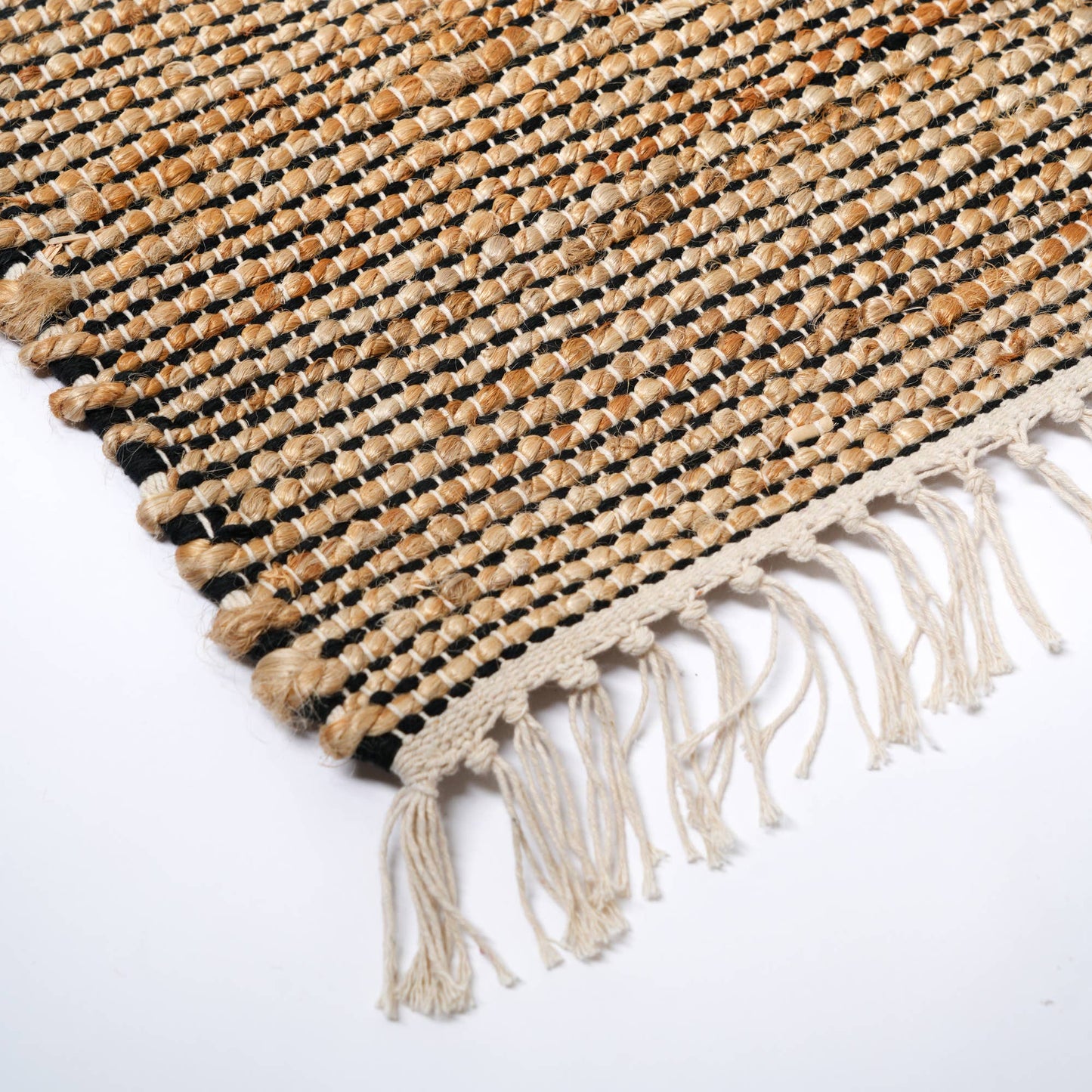 Hand Woven Herringbone Block Rug