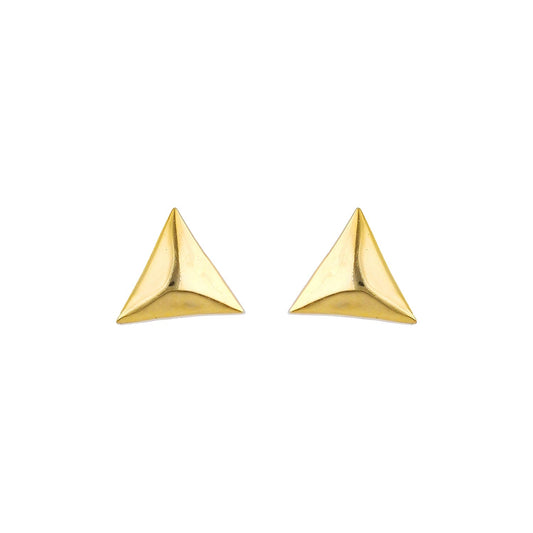 Sterling Silver Stud Earrings – 18K Gold Vermeil Jewellery – Hypoallergenic – Certified