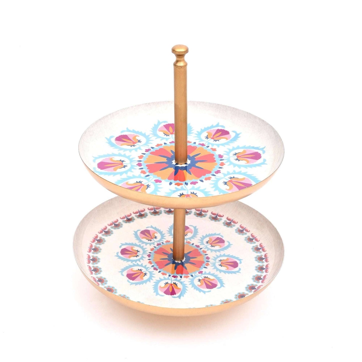 Elegant 2-Tier Cake Stand for Weddings & Parties