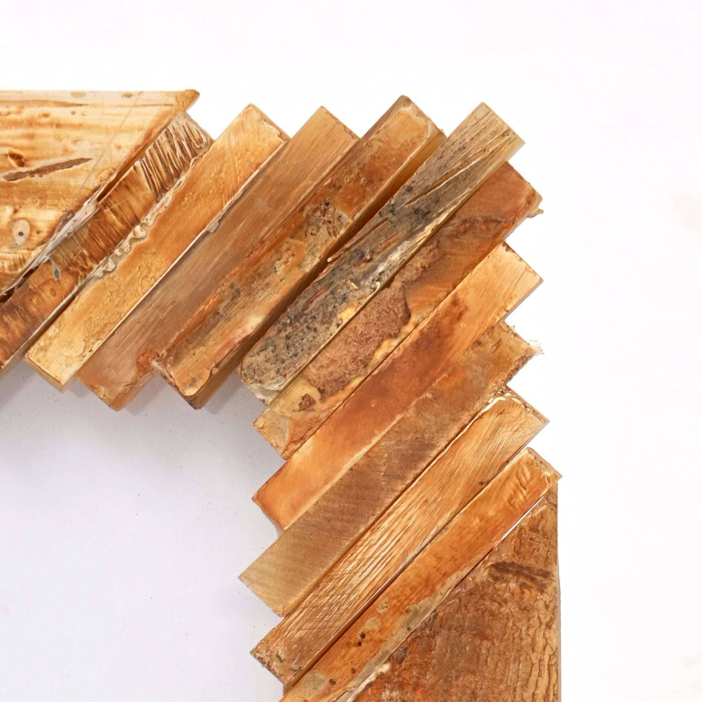 Rustic Handcrafted Mosaic Wood Photo Frame