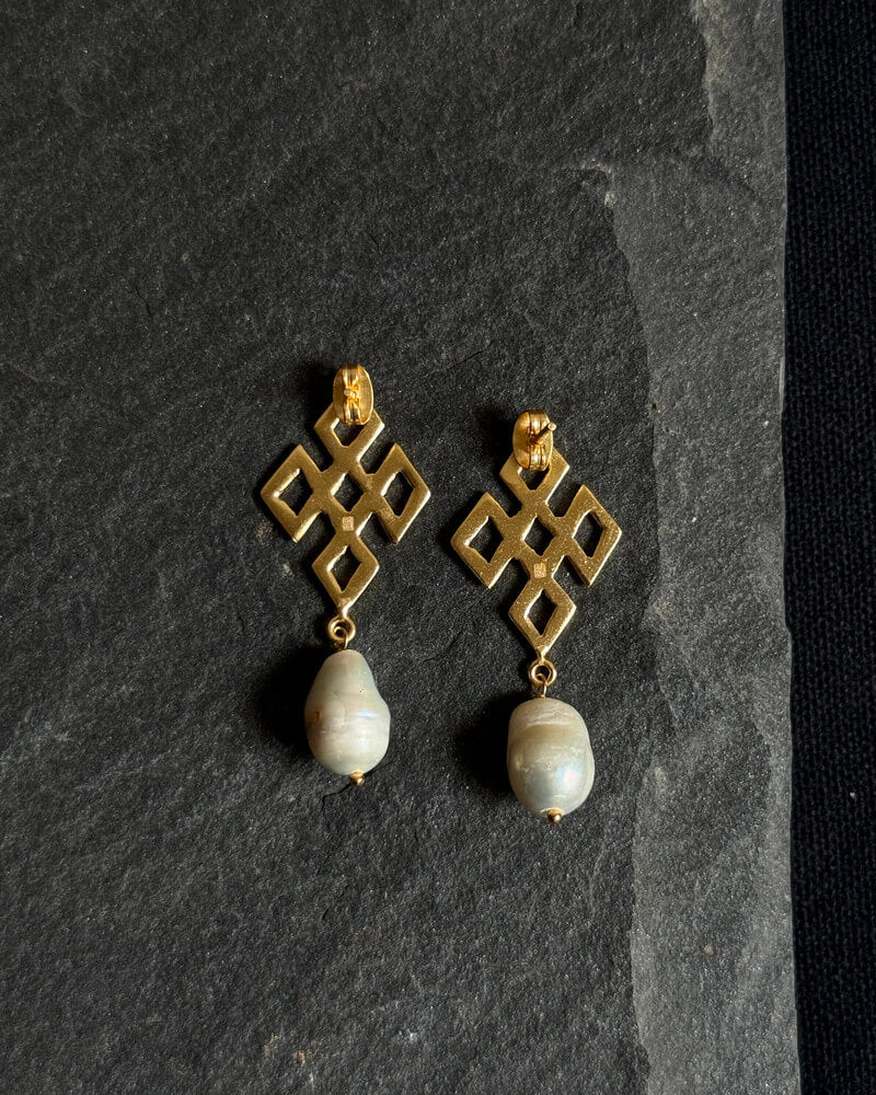 Namkha Studs with Pearl