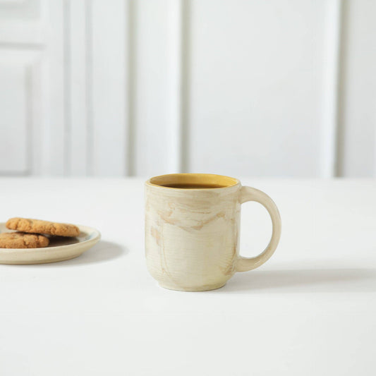 Amber Love Ceramic Coffee Tea Mug Handcrafted