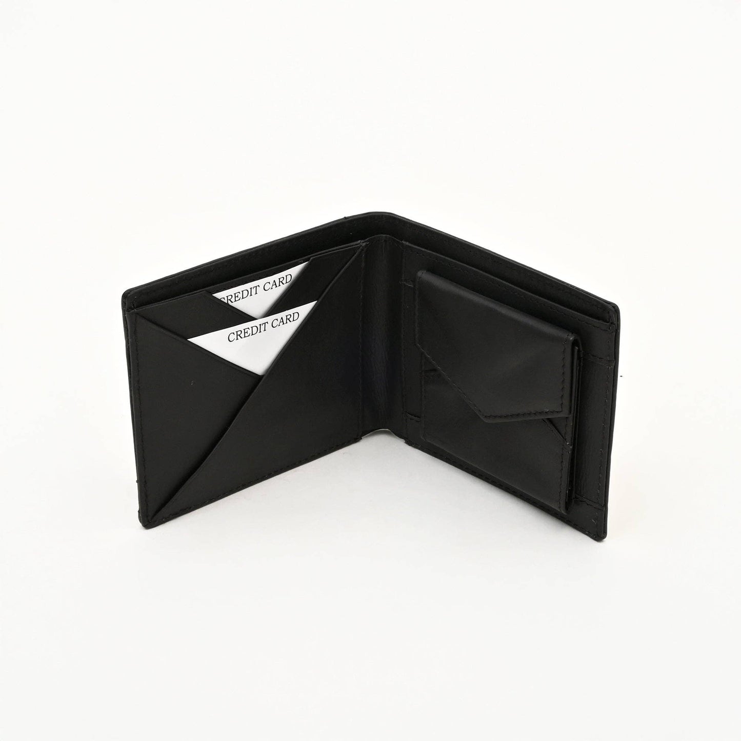 Leather Wallet – Green Full-Grain Waxy Leather For Men