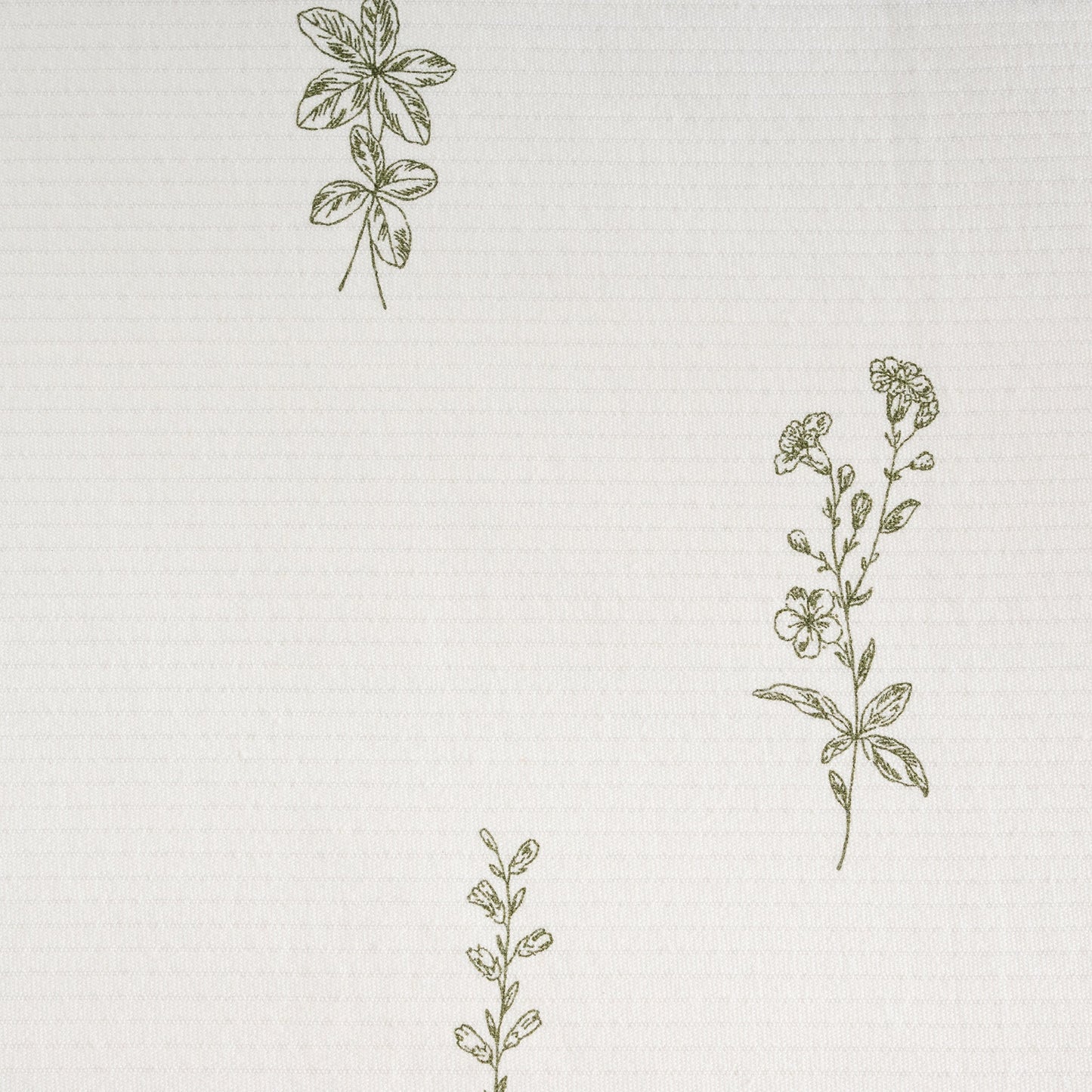 Bed Cover | Cotton Cord Rib Wildflower Print | King & Queen Sizes with Cushion