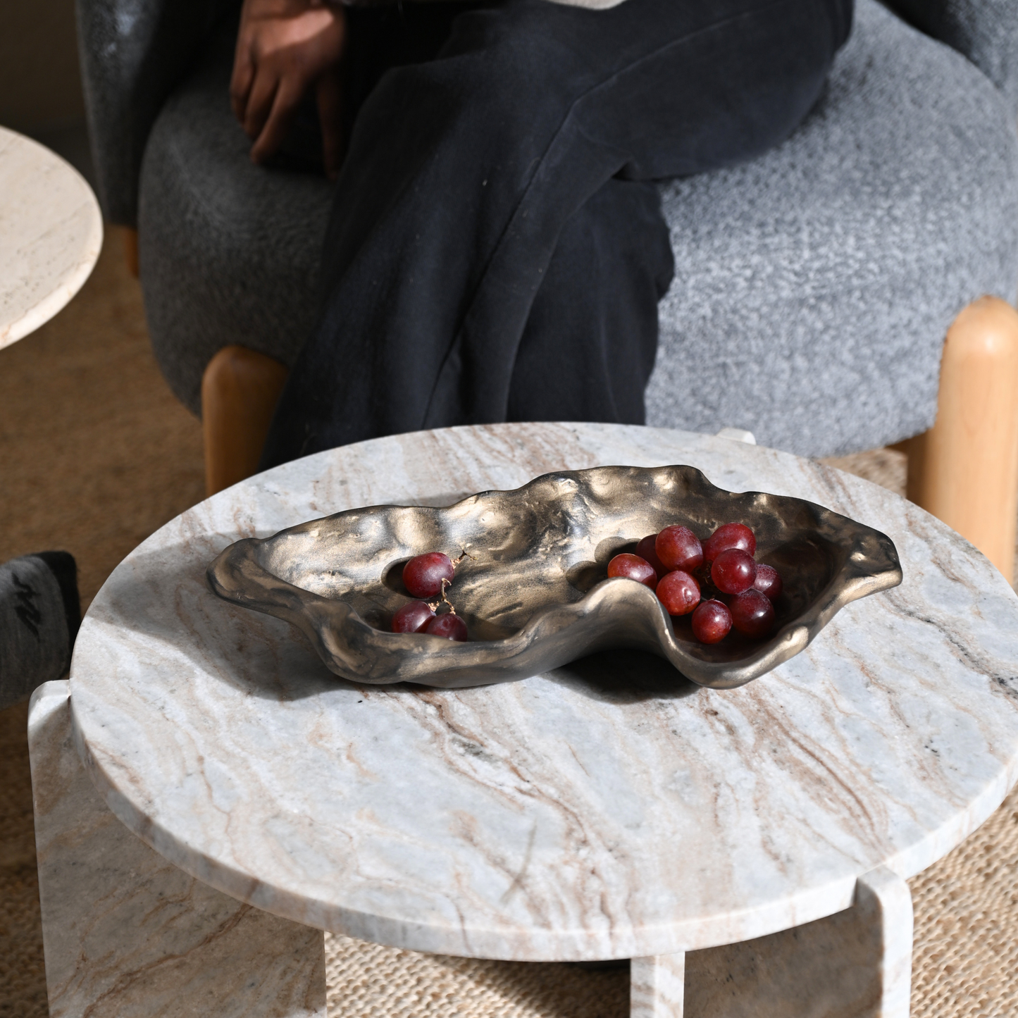 Serving Bowl | Dust Two Sizes Food Safe Handmade | Marble
