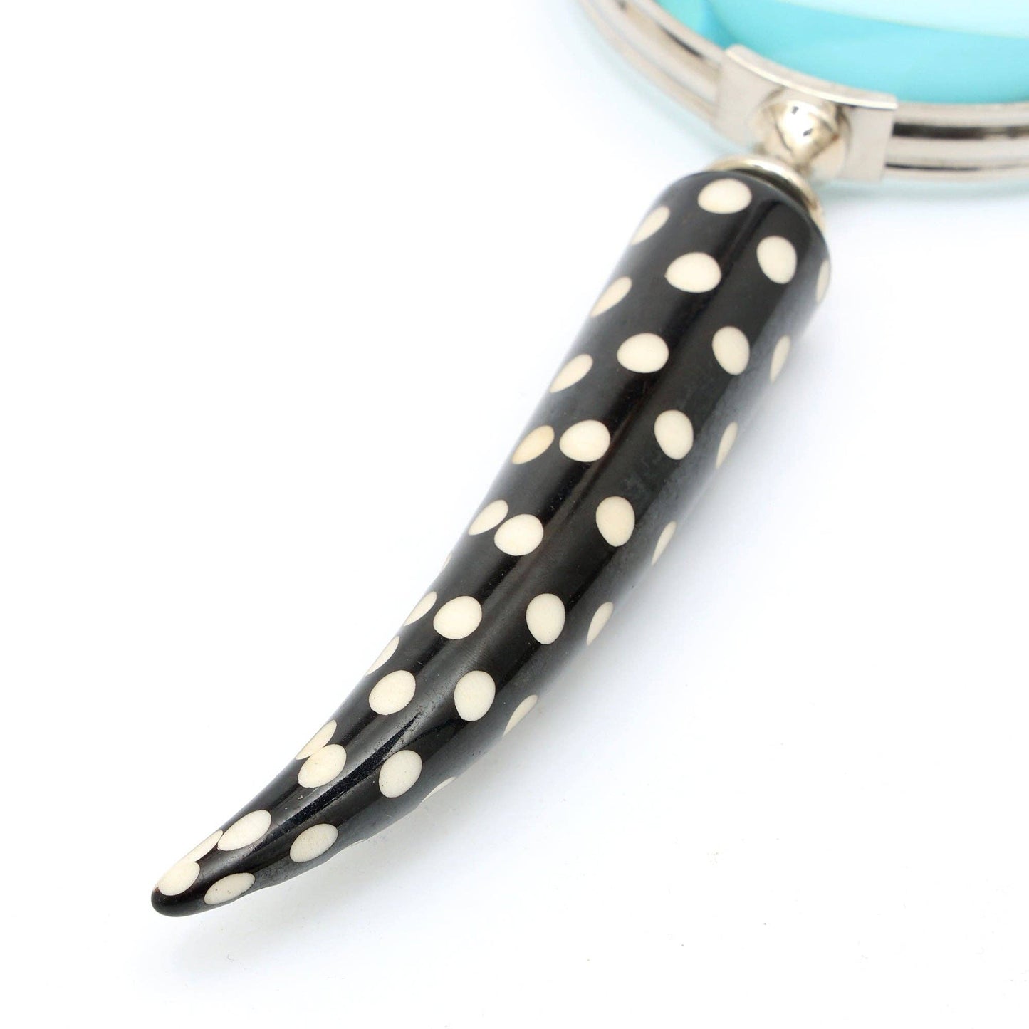 Dotted Handle Magnifying Glass – Steel & Resin