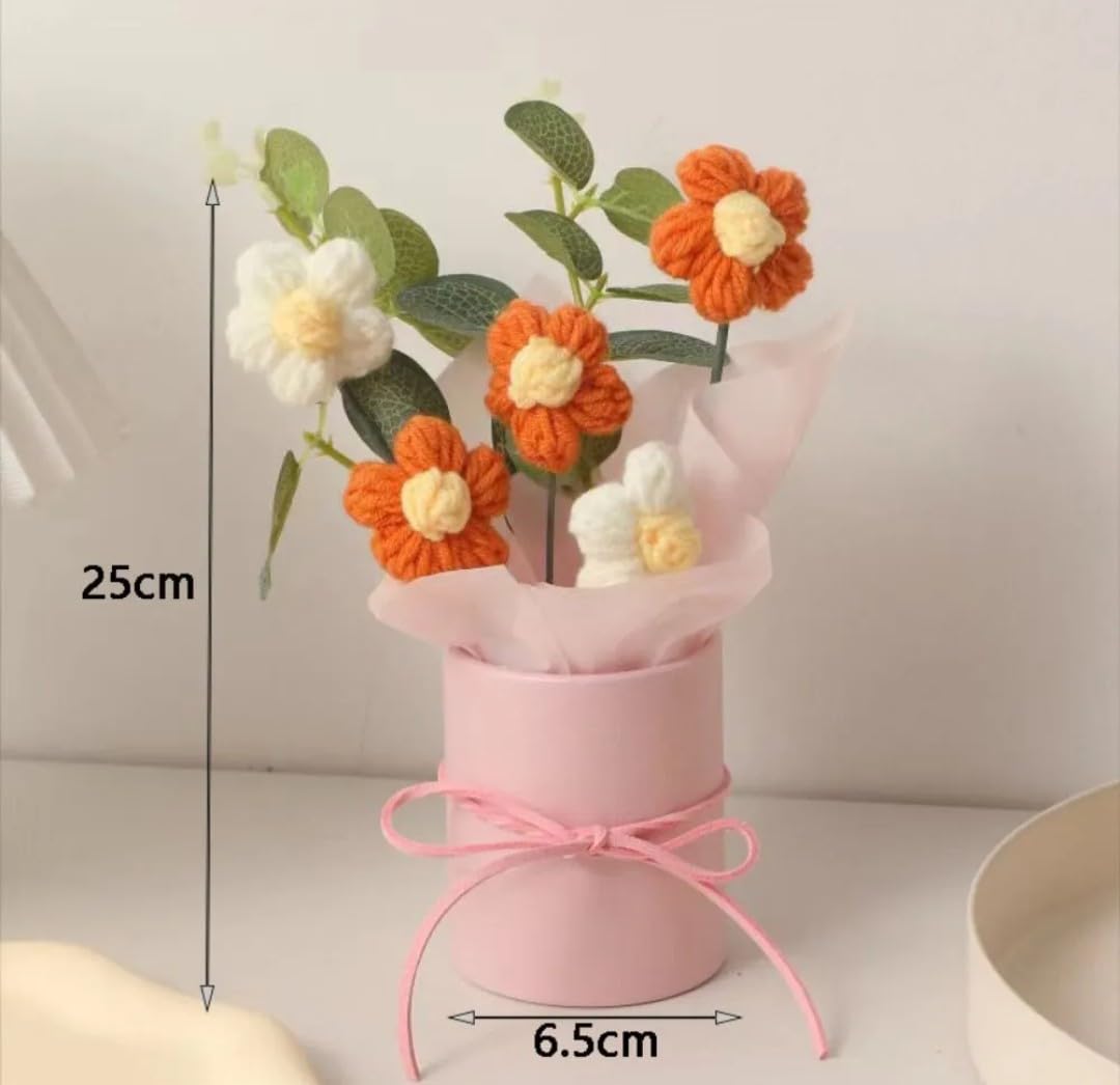 Handgemaakt Bloemstuk – Decoratief Accent – Hypoallergeen Katoen – Eén Stuk