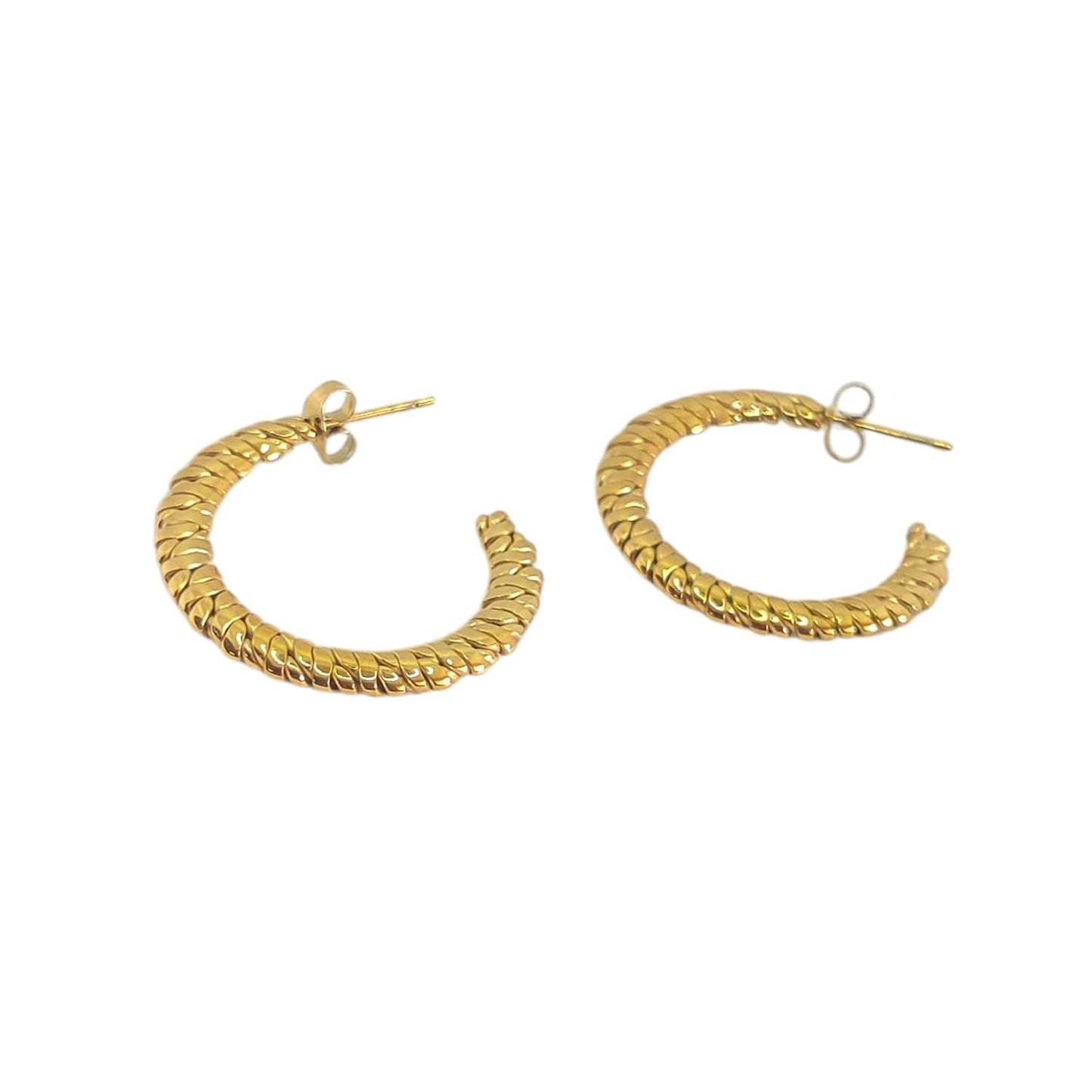 Anti-Tarnish Earrings – 18K Gold Plated Set – Hypoallergenic & Waterproof