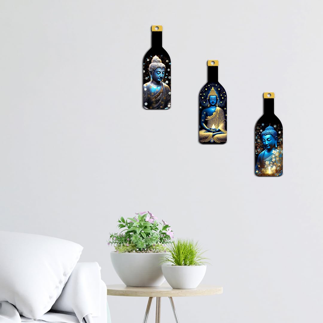 Décoration murale moderne rustique en bois de qualité supérieure et durable | Décoration murale pour salon et chambre