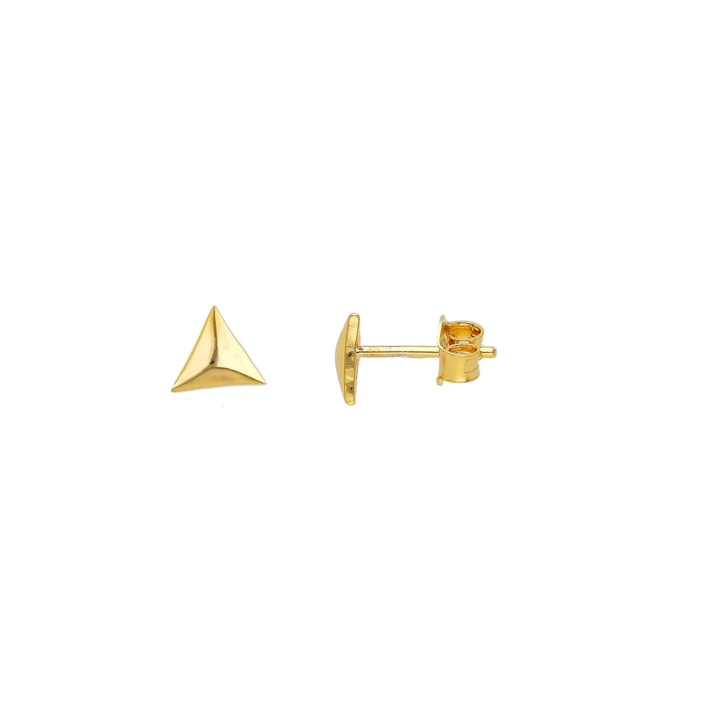 Sterling Silver Stud Earrings – 18K Gold Vermeil Jewellery – Hypoallergenic – Certified