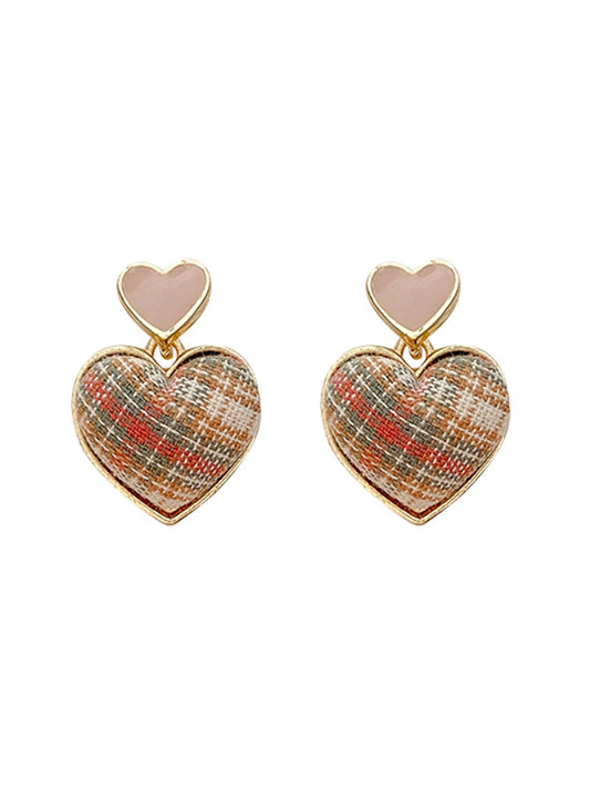Heart Drop Earrings – Fashion Jewelry – Heart Design – Boutique Retail Stock