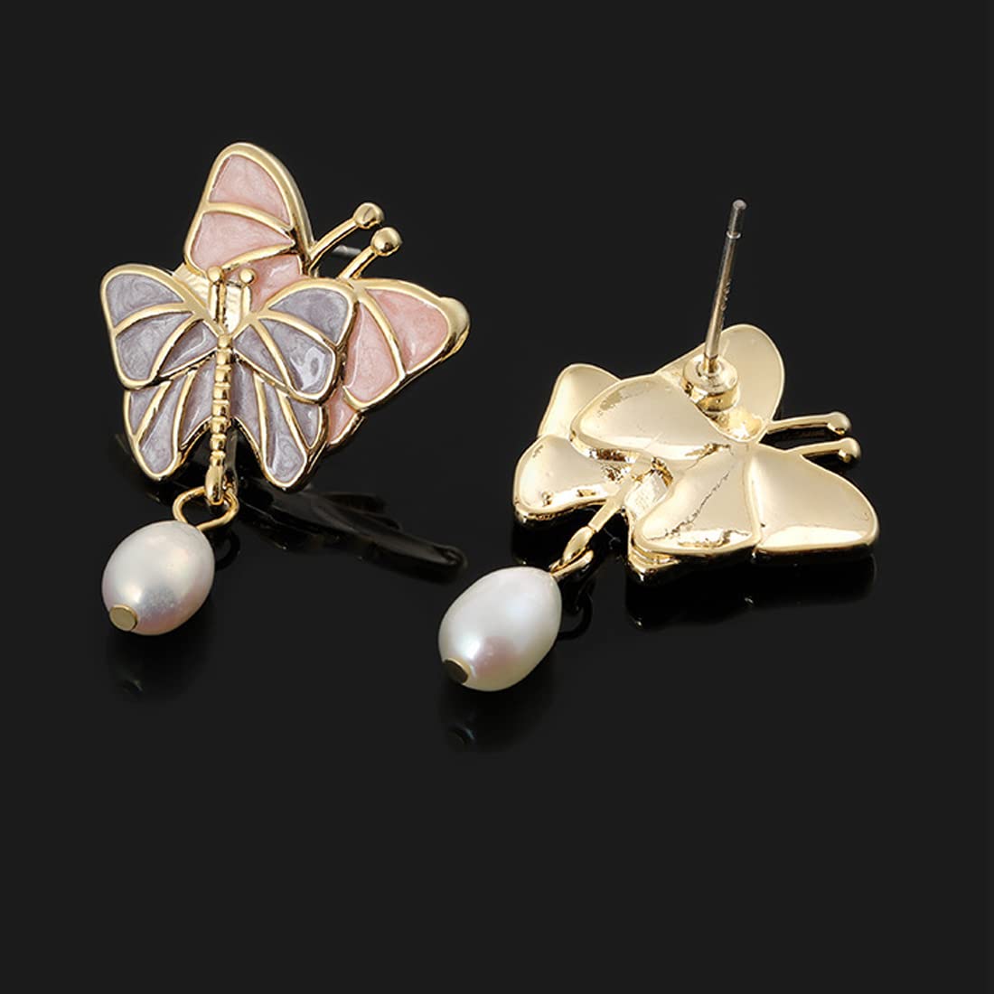 Butterfly Drop Earrings – Gold Plated Fashion Jewellery – Women's Accessory Line – Retail Stock
