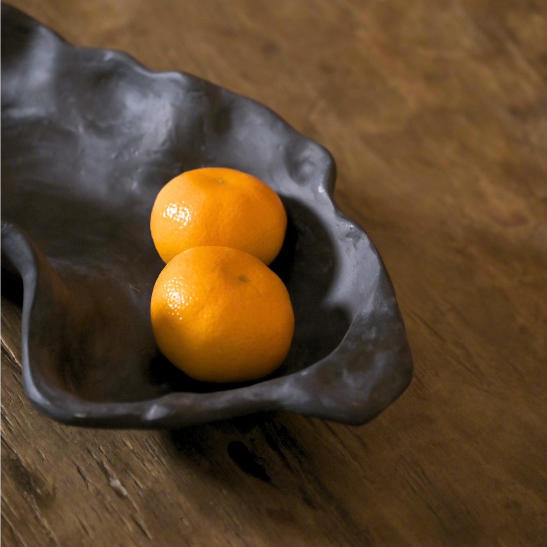Recycled Marble Dust Serving Bowl - Food-Safe