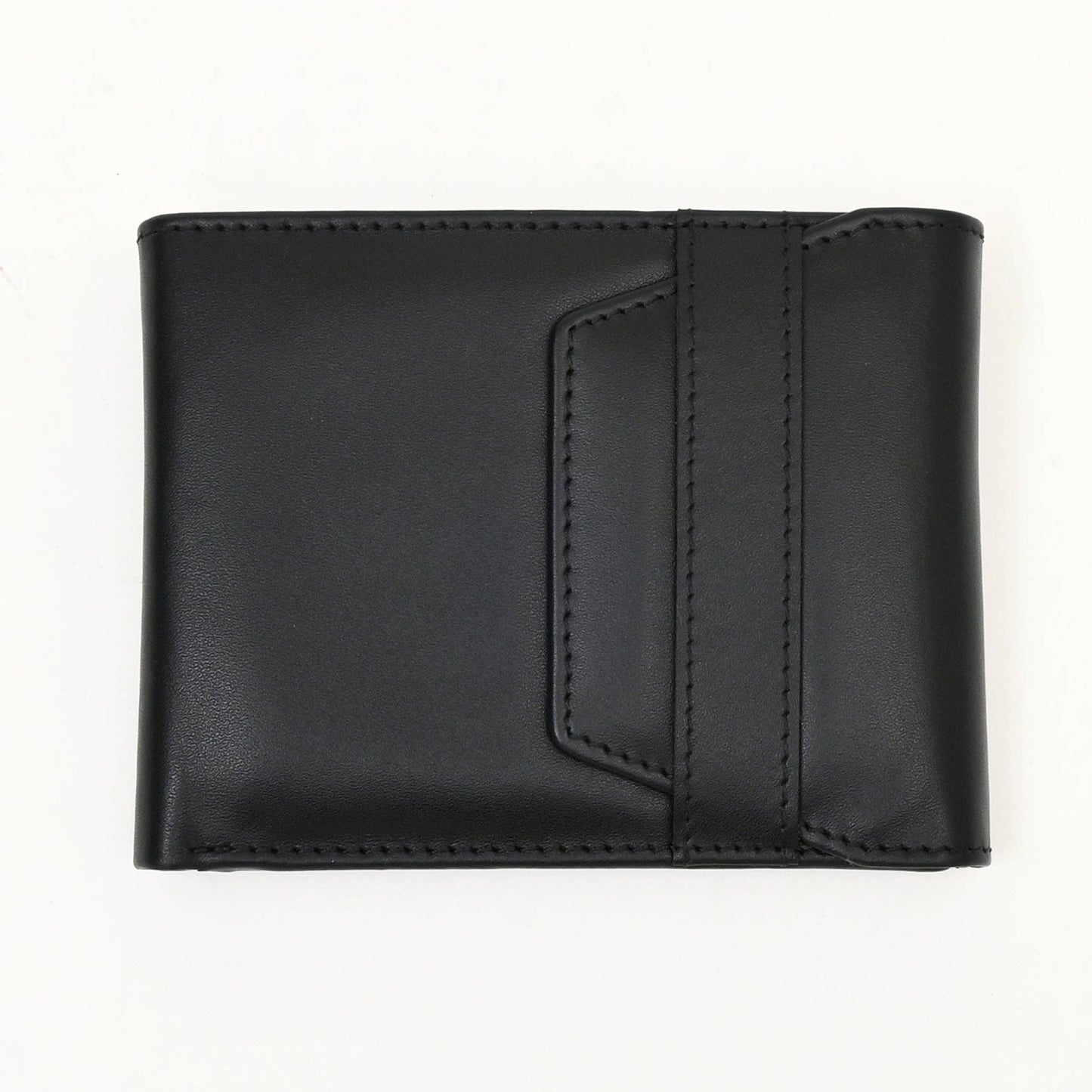 Black Napa Wallet – Slim Bifold with Coin & Card Slots