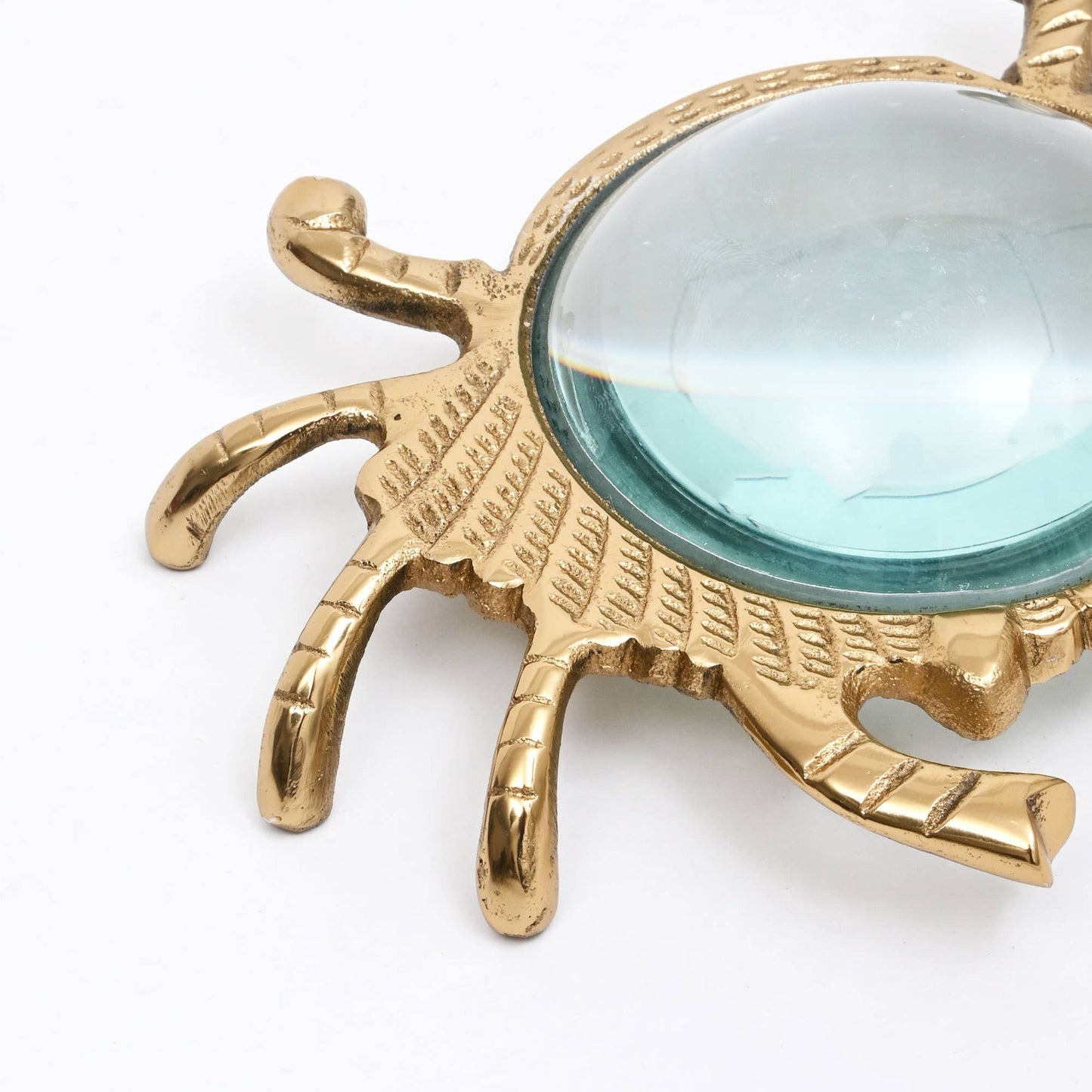 Gold Crab Magnifying Glass – Aluminum Desk Décor