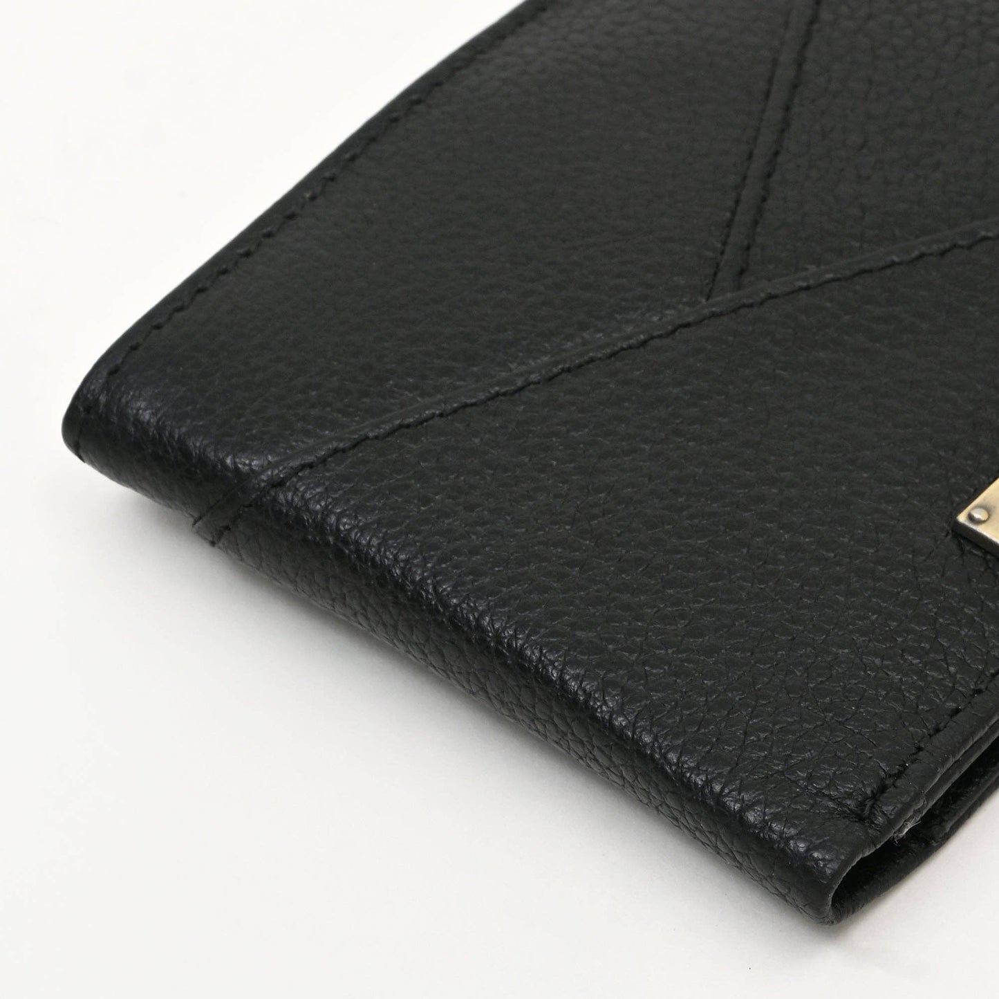 Luxury Wallet Black Grained Napa Slim Wallet for Men