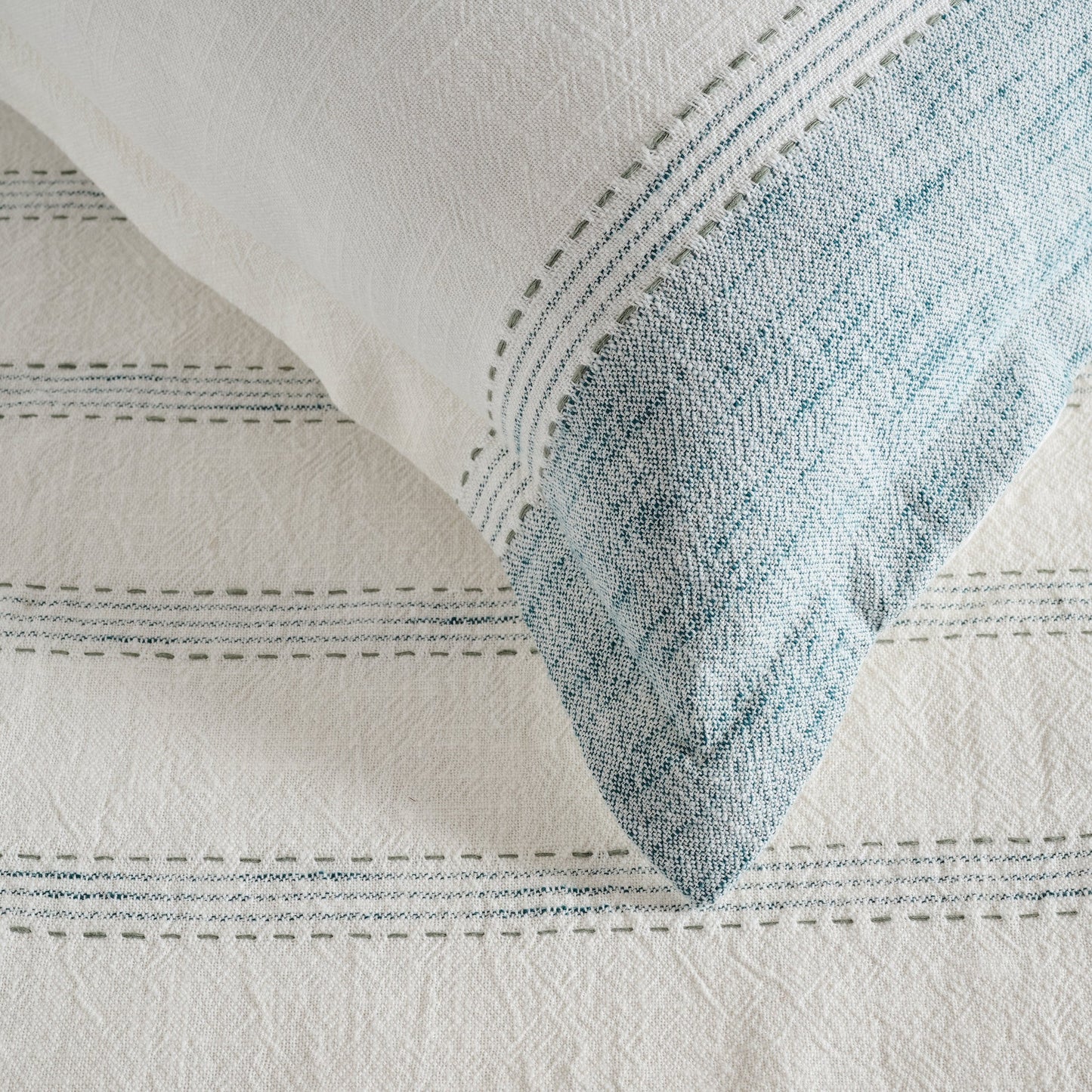 Comforter | Cotton Bamboo Slub Yarn-dyed | Double & Single Size  | With 2 Pillow Shams