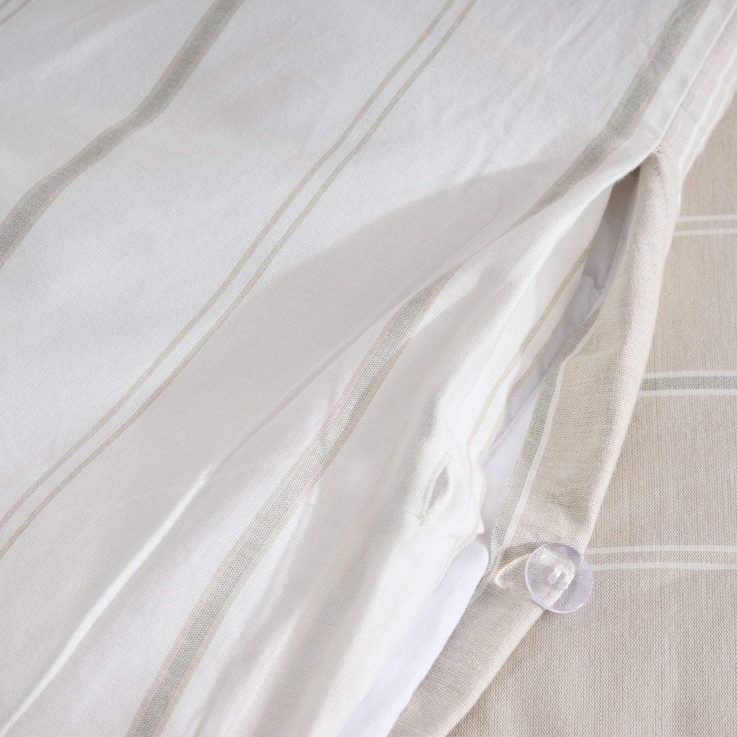 Duvet Cover | Cotton Bamboo Chambray Corner Loops | Double & Single Size | With 2 Pillow Shams