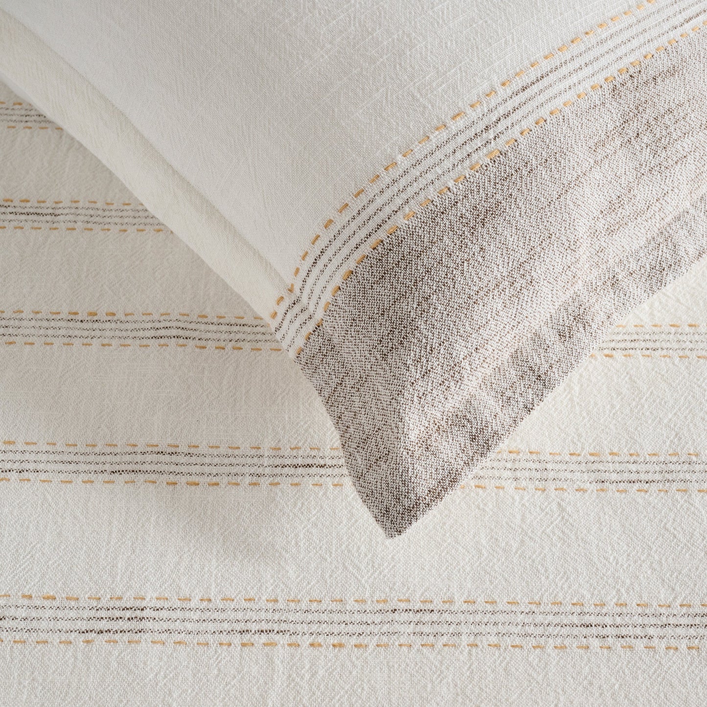 Comforter | Cotton Bamboo Slub Yarn-dyed | Double & Single Size  | With 2 Pillow Shams