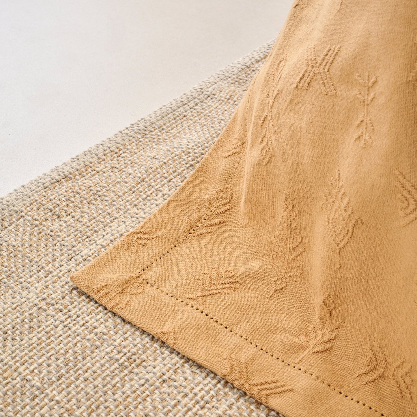 Bed Cover | Heavy Jacquard Embossed Motif | King & Queen Sizes