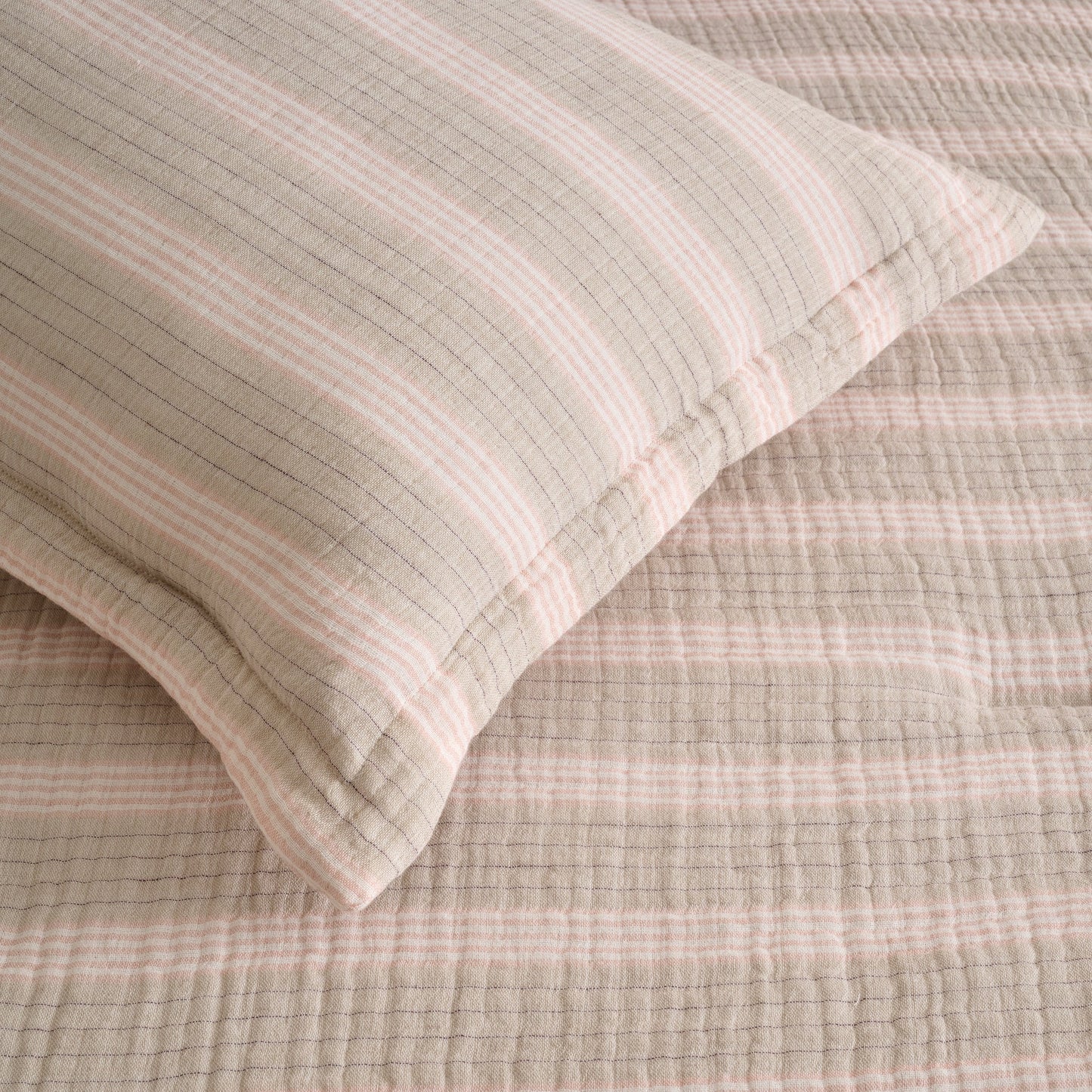 Comforter | Yarn-dyed Gauze Chambray Backing | Double & Single  | With 2 Pillow Shams