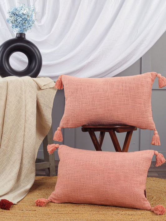 Set of 2 - Decorative Pillow Shams – Accent Covers – Concealed Zip Closure