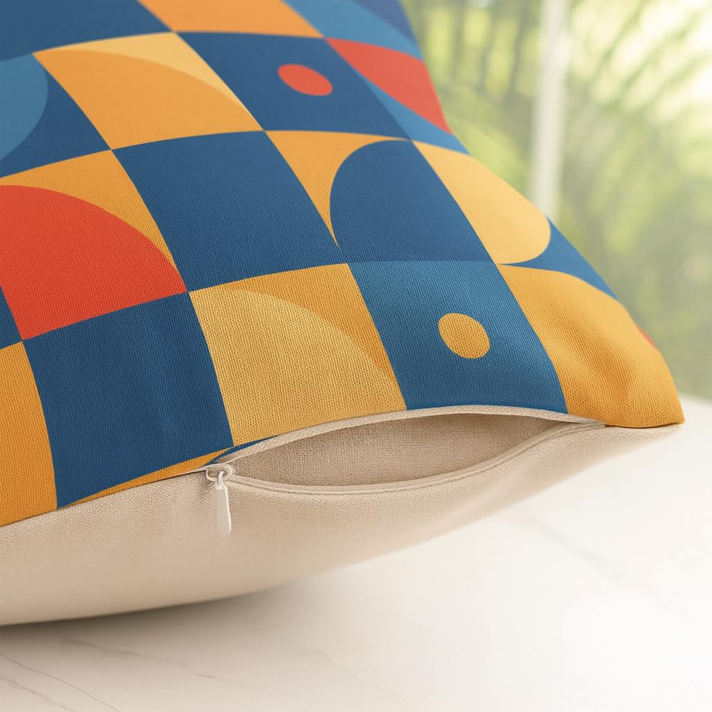 Soft Stylish Digital Print Velvet Cushion Covers 18x18 inch (Pack of 2) | Decorative Throw Pillow for Sofa, Bed, Home Decor