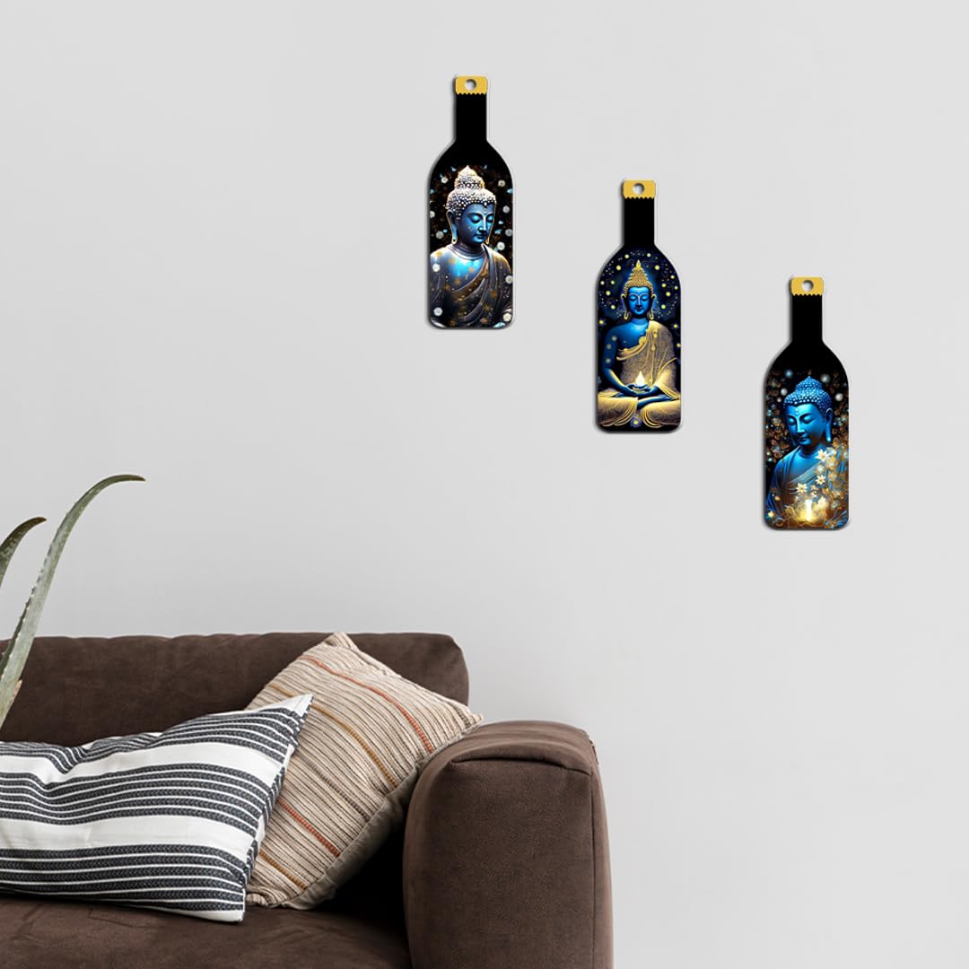 Décoration murale moderne rustique en bois de qualité supérieure et durable | Décoration murale pour salon et chambre