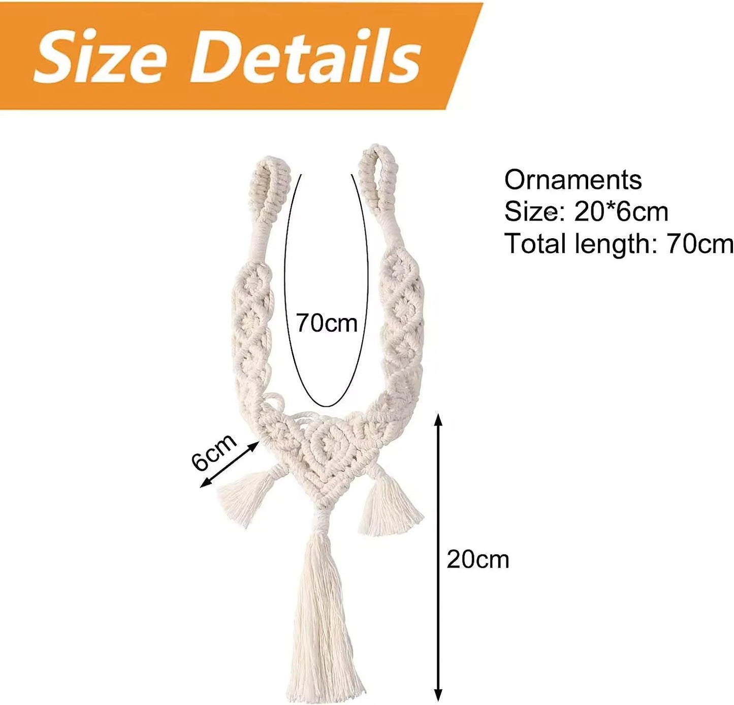 Hand-Woven Cotton Curtain Tieback – 2-Piece Set