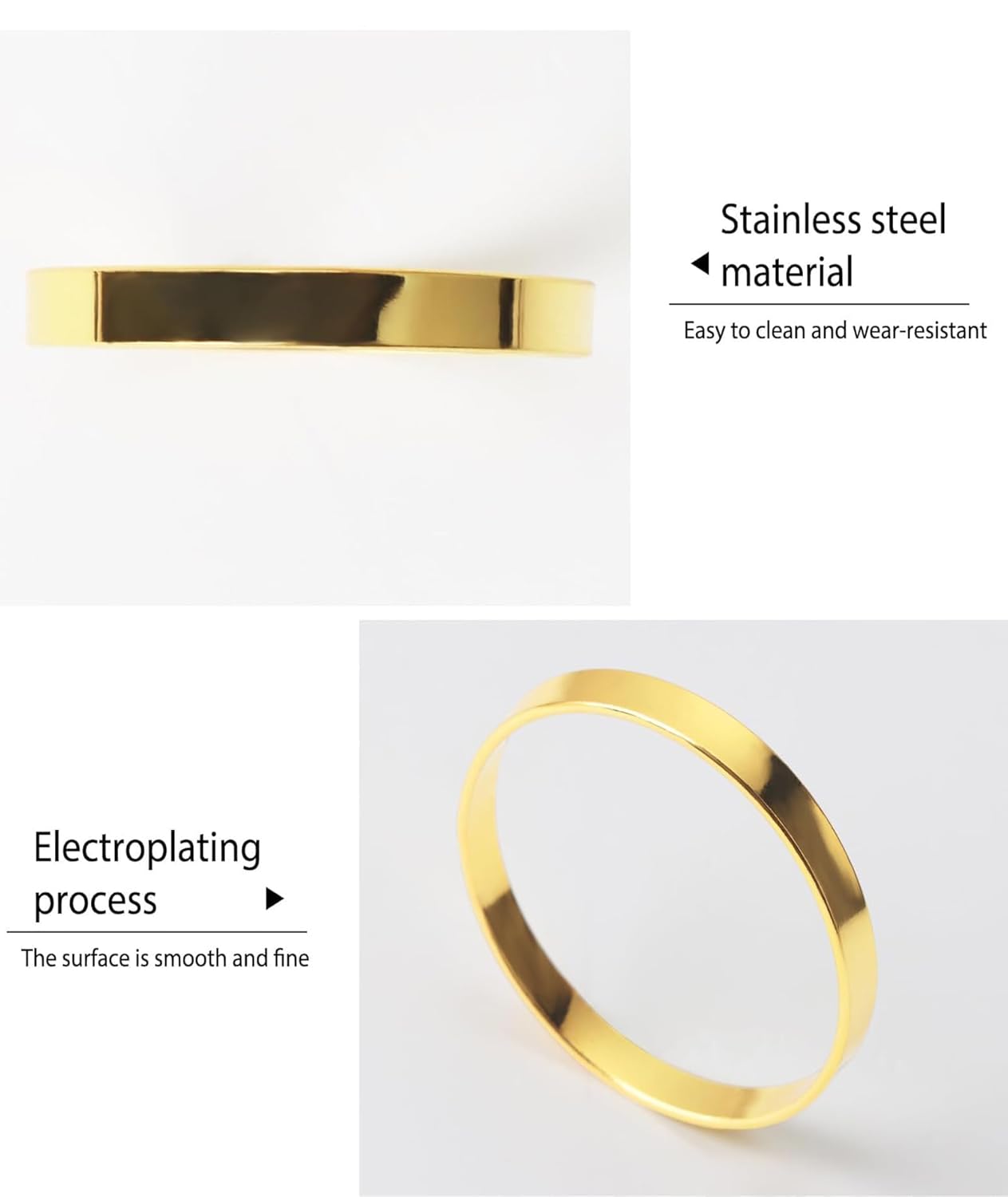 Golden Napkin Rings – Dining Accessory – Elegant Design – 12-Piece Set