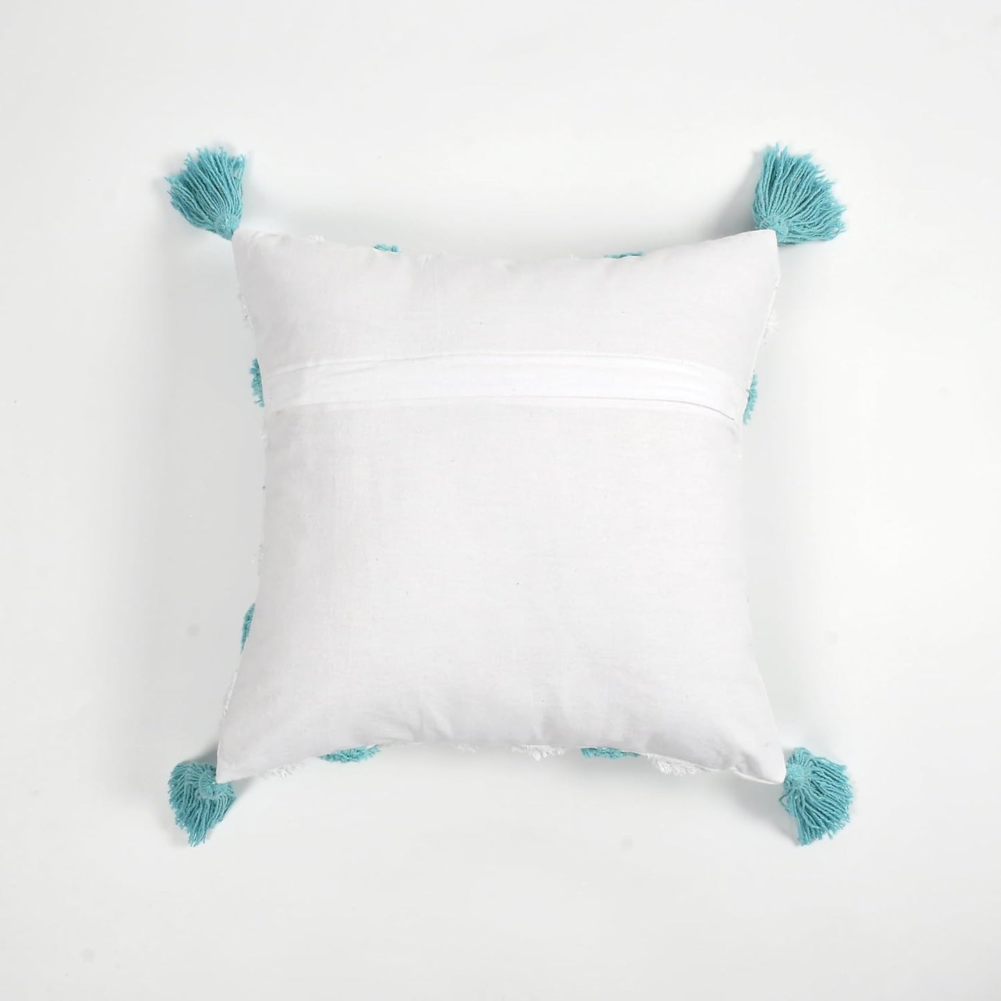 Boho Tufted Cushion Cover 16x16 inch Pack of 2 | Decorative Pillow Case for Sofa & Bed