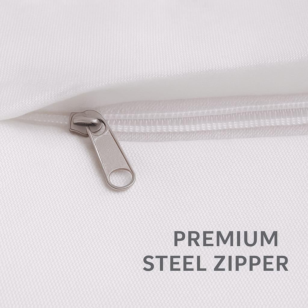 Designer Printed Jute Decorative Cushion Cover 18x18 Inch Set of 2 | Throw Pillow Covers for Sofa Couch Bed Home Decor