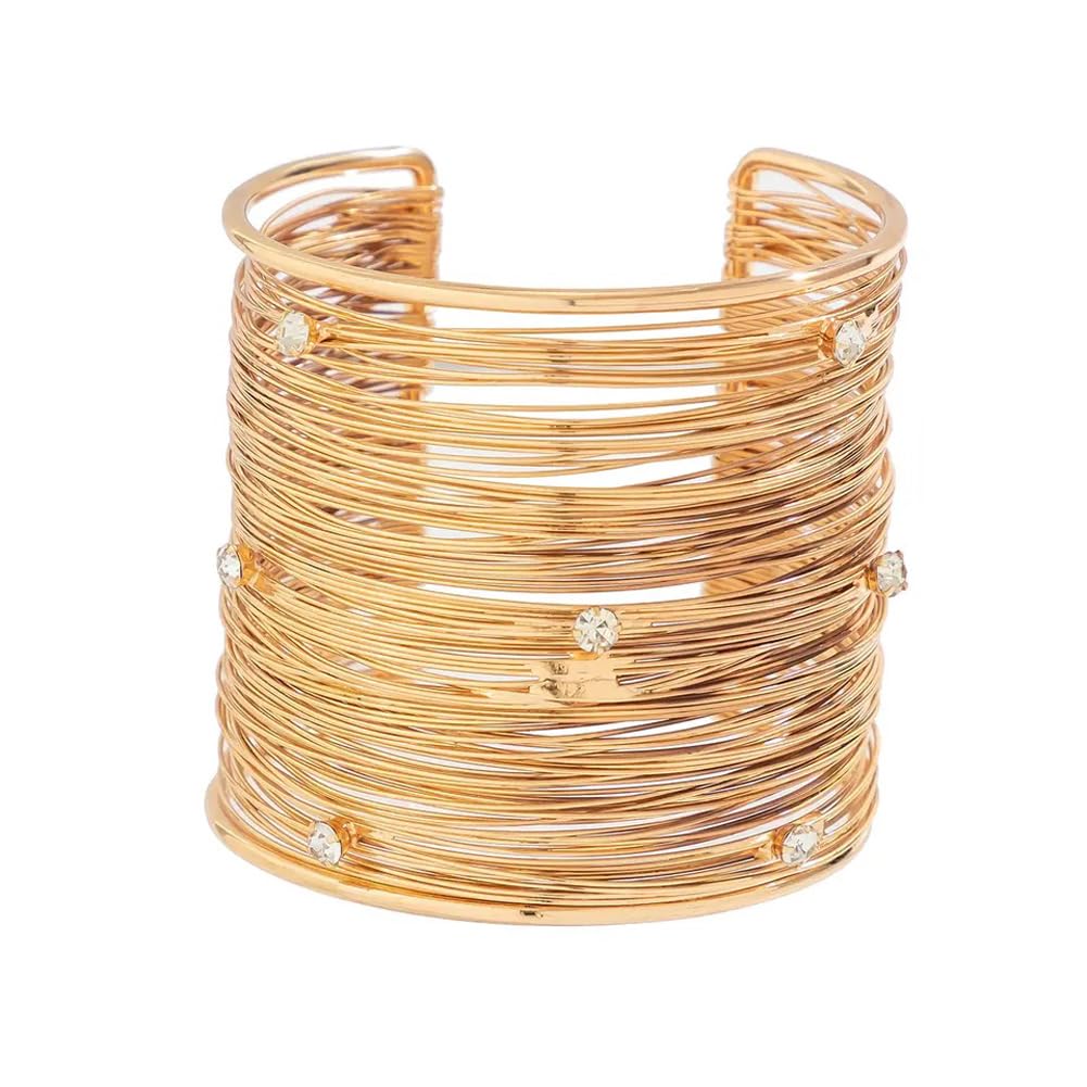 Gold Plated Cuff Bracelet – Fashion Jewelry