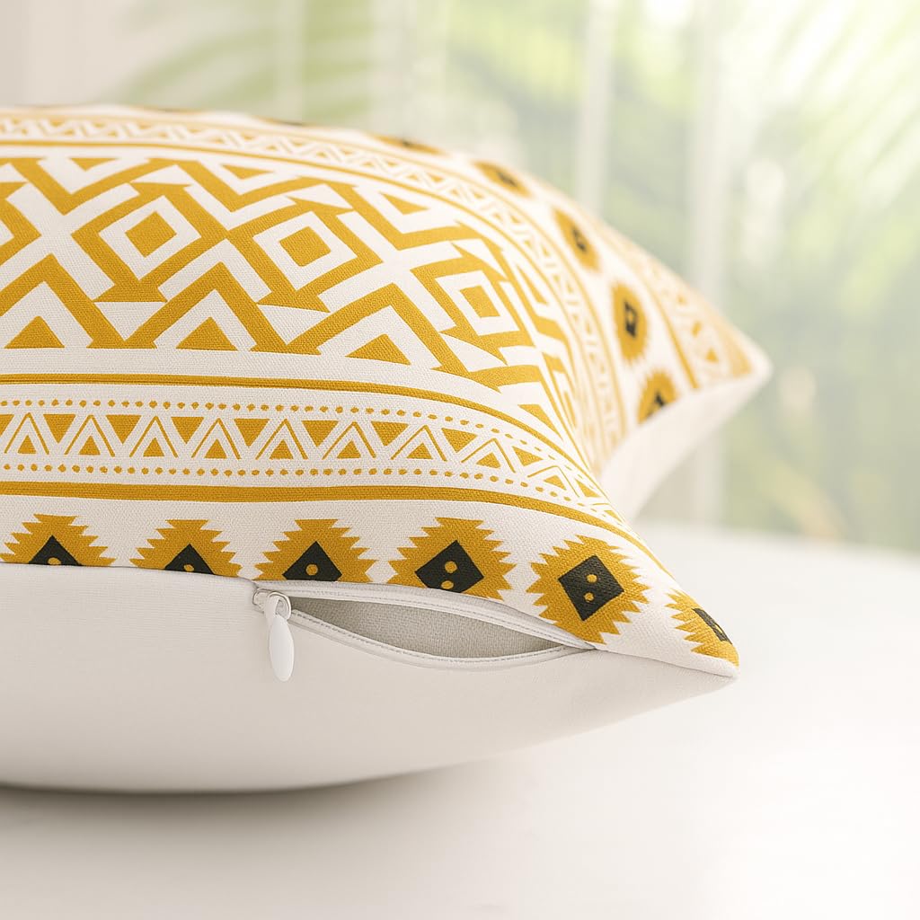 Retro Floral Digital Print Soft Velvet Cushion Covers 18x18 inch (Pack of 2) | Modern Decorative Sofa Throw Pillow Covers Home Decor