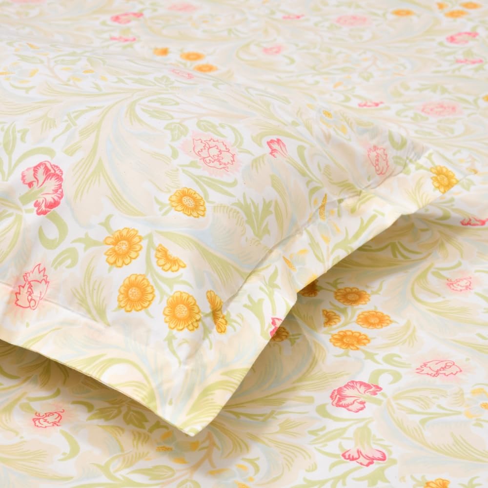 Flat Bedsheet Set - Ultrasoft Cotton - Double/Queen Size with 2 Pillow Covers