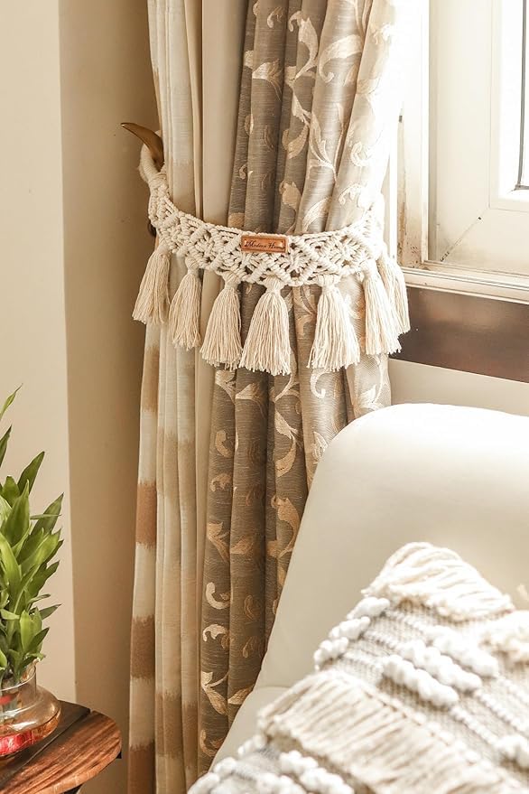 Woven Cotton Decorative Drapery Tieback